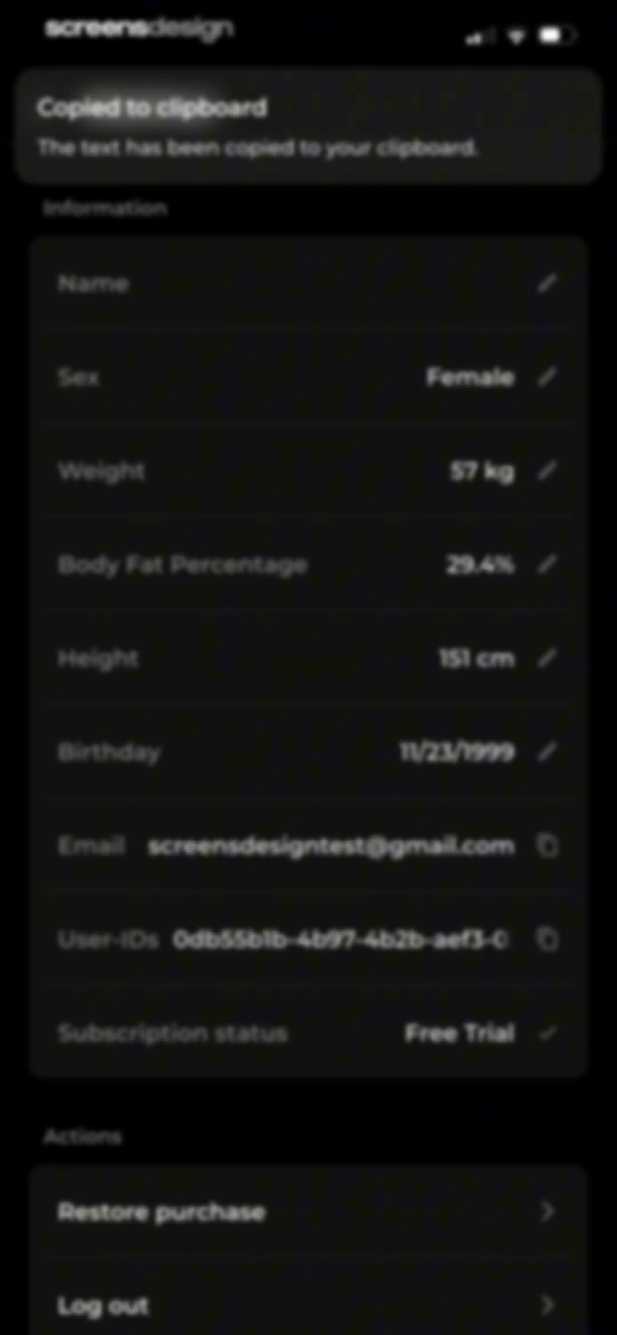 MCI - Personal Training AI screen 188