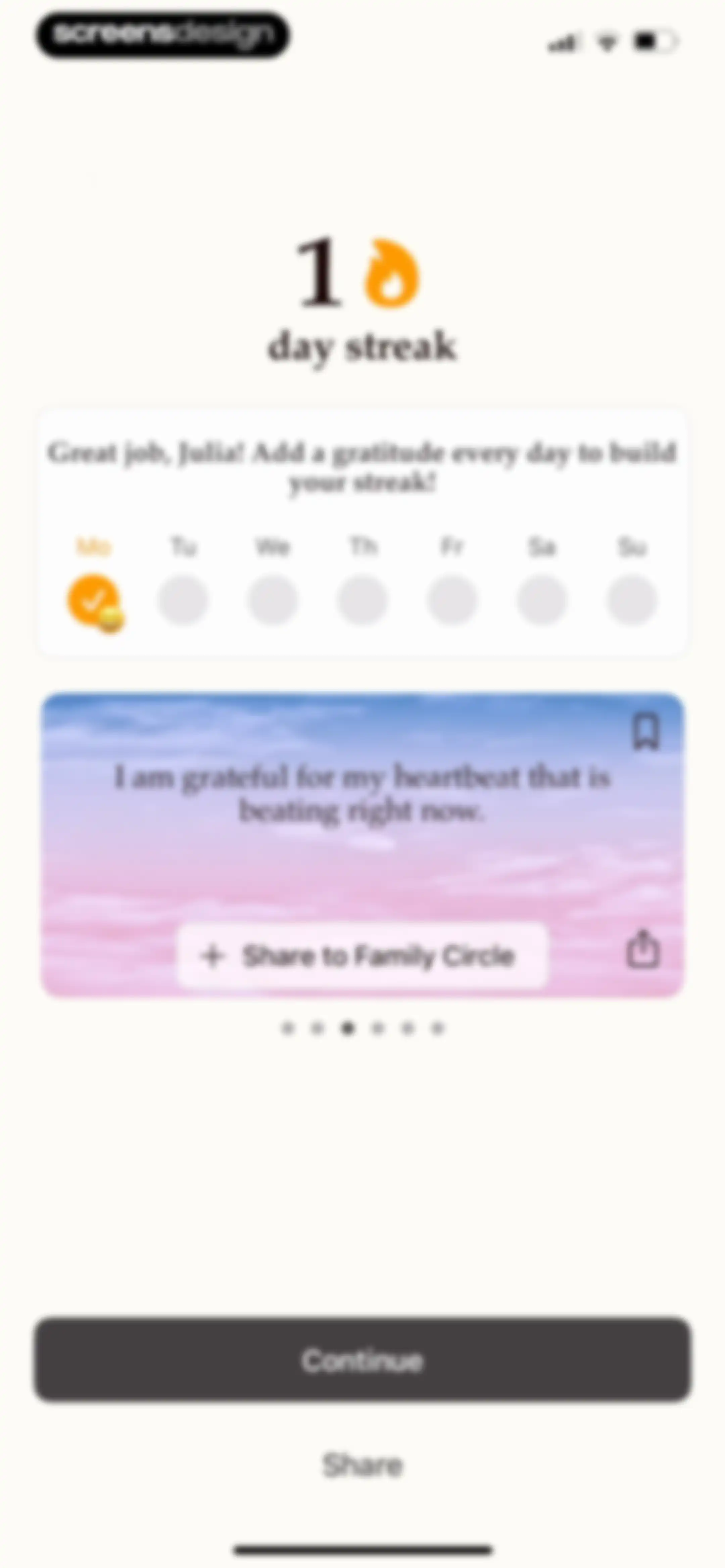 Gratitude Plus – Journal screen 49