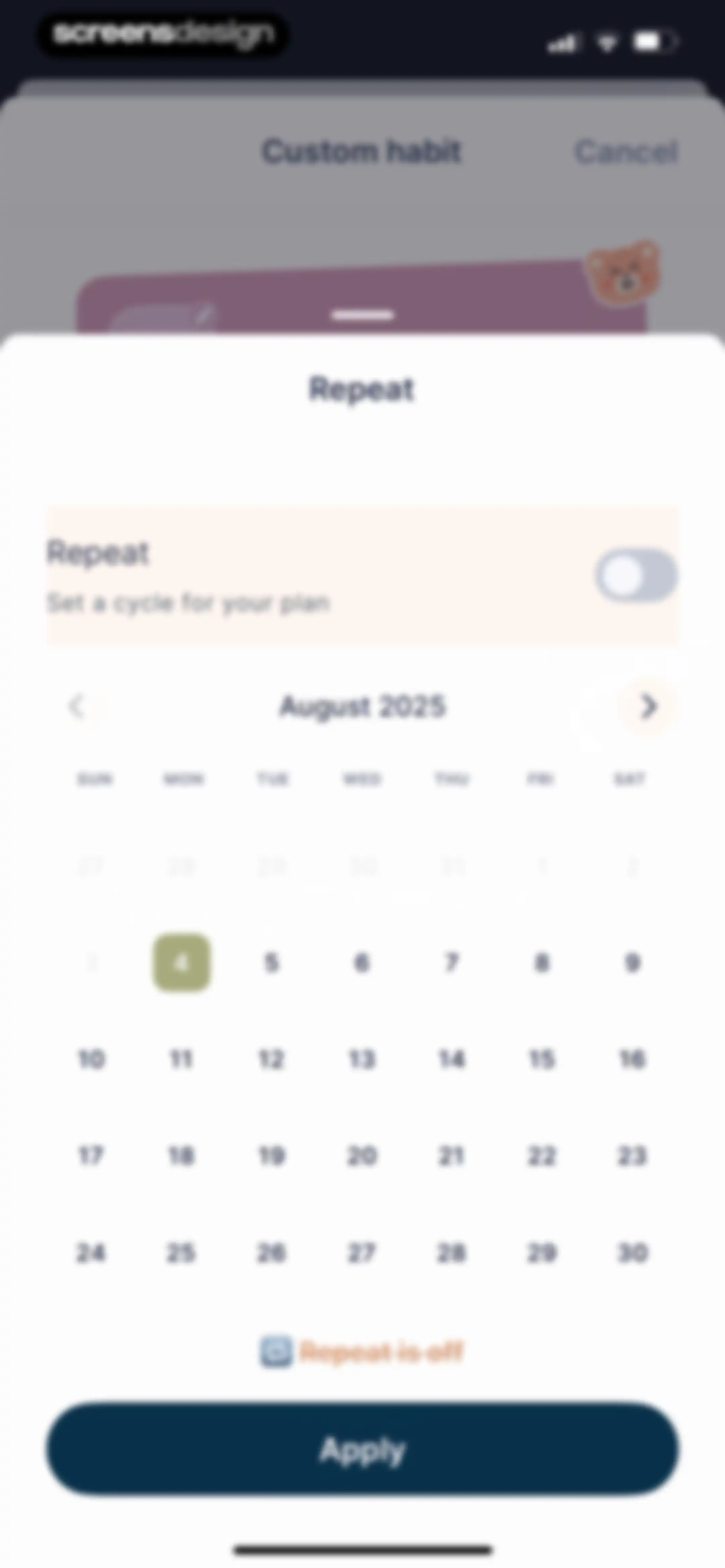 TeddyCare: Daily Routine Plan screen 73
