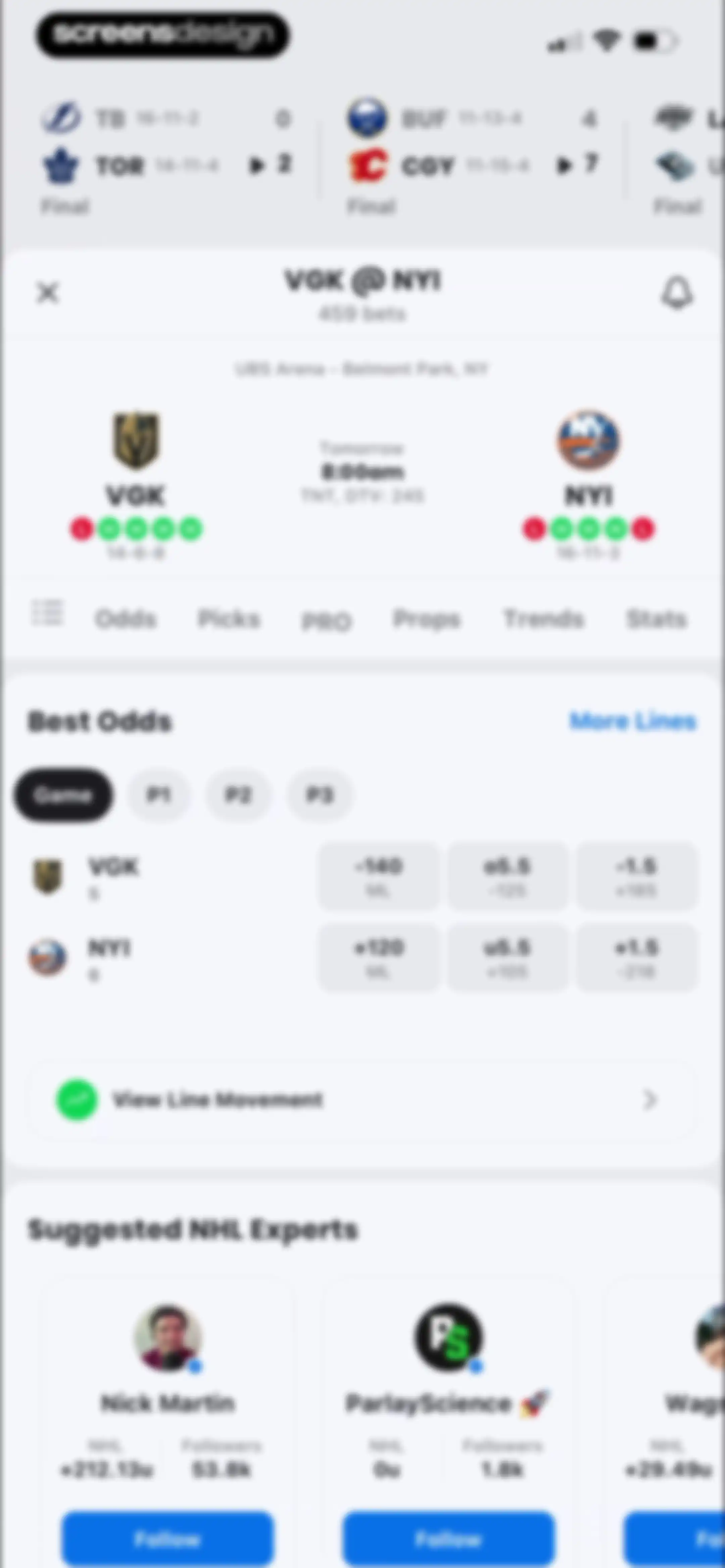 Action Network: Sports Betting screen 154