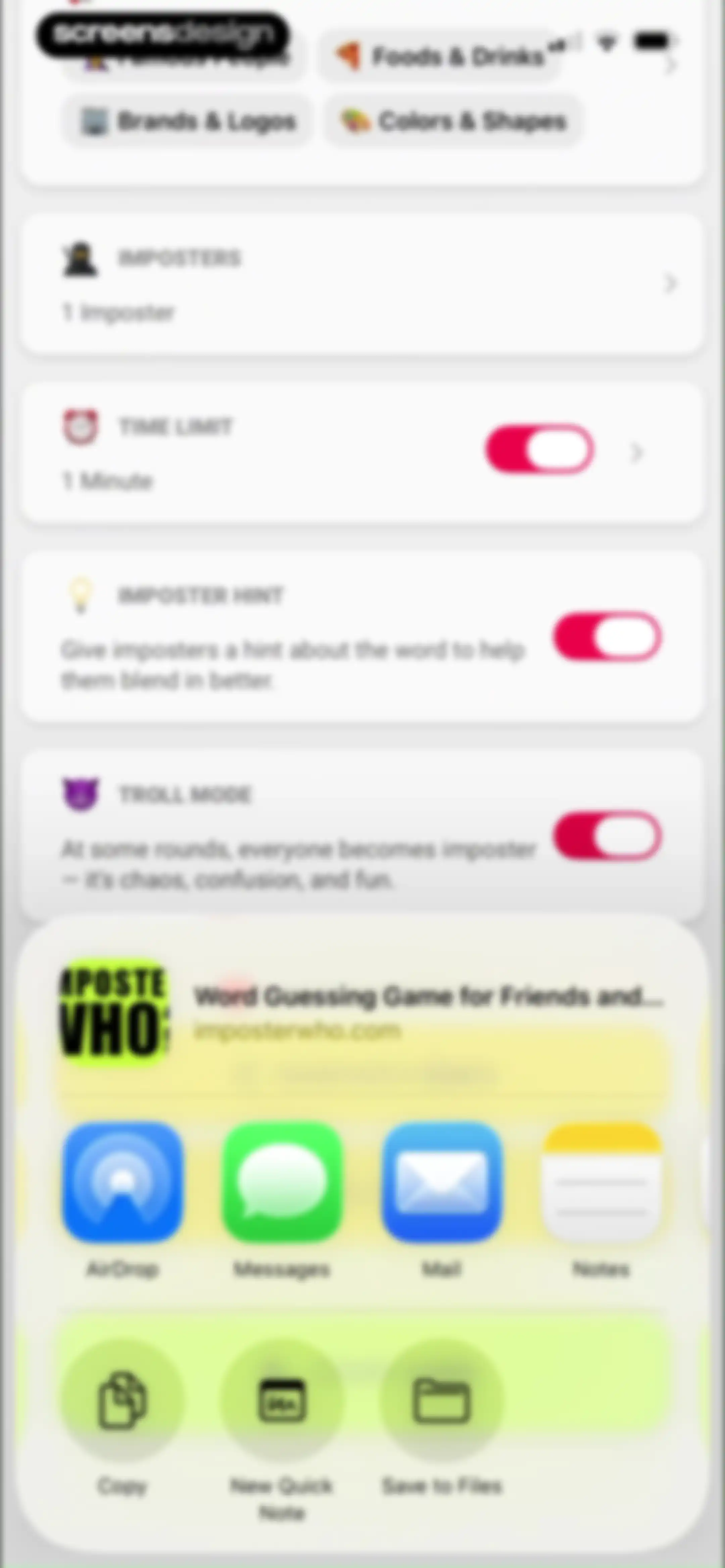 Imposter Who? - Word Game screen 20