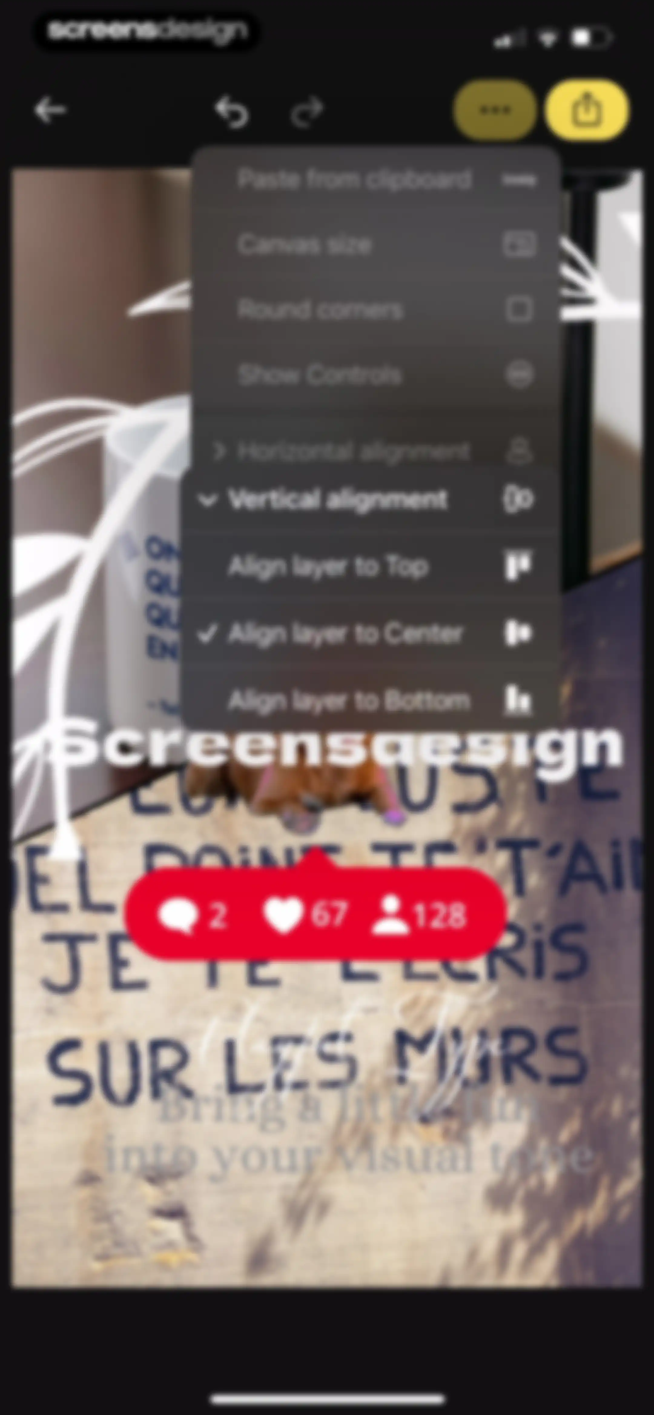 Leto: Font for Instagram Story screen 100