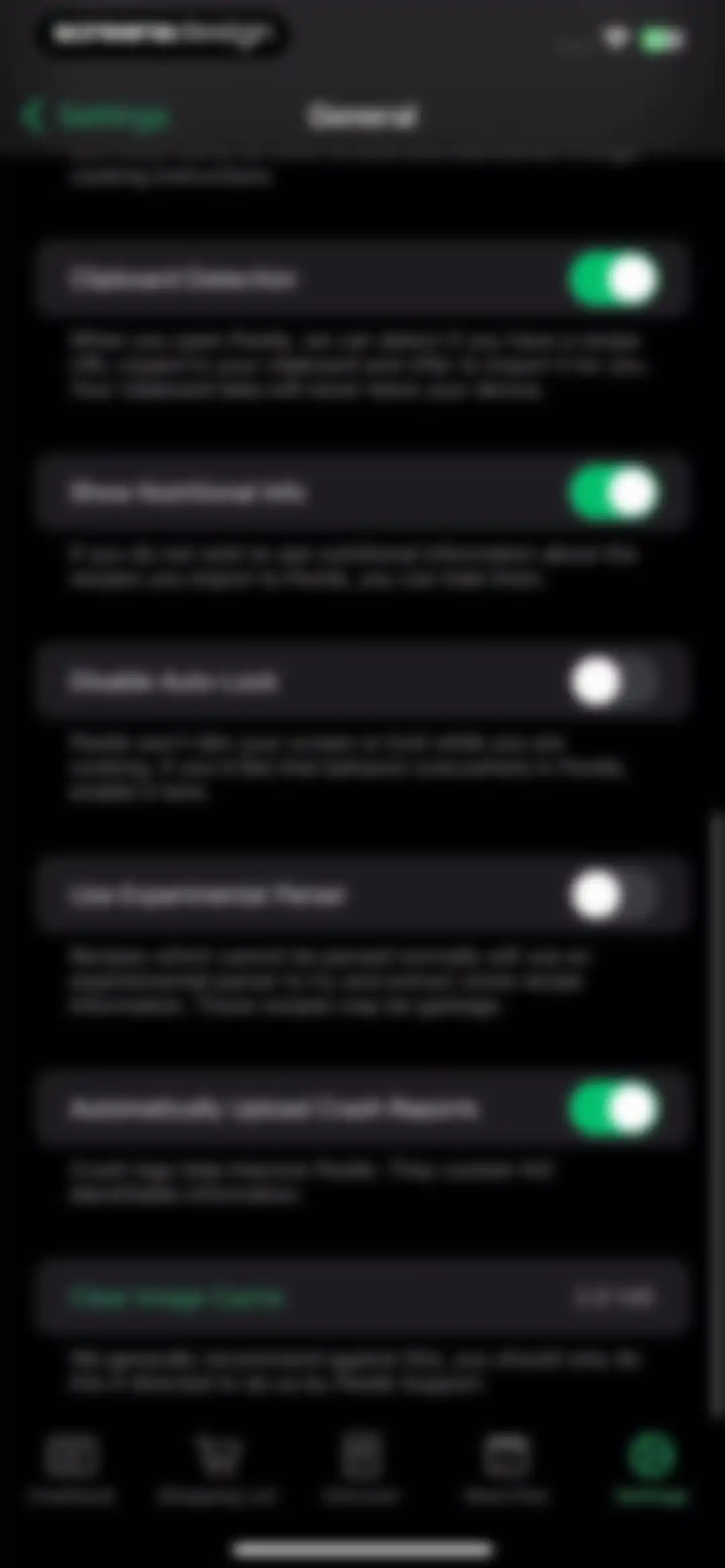 Pestle: Recipe Manager screen 56
