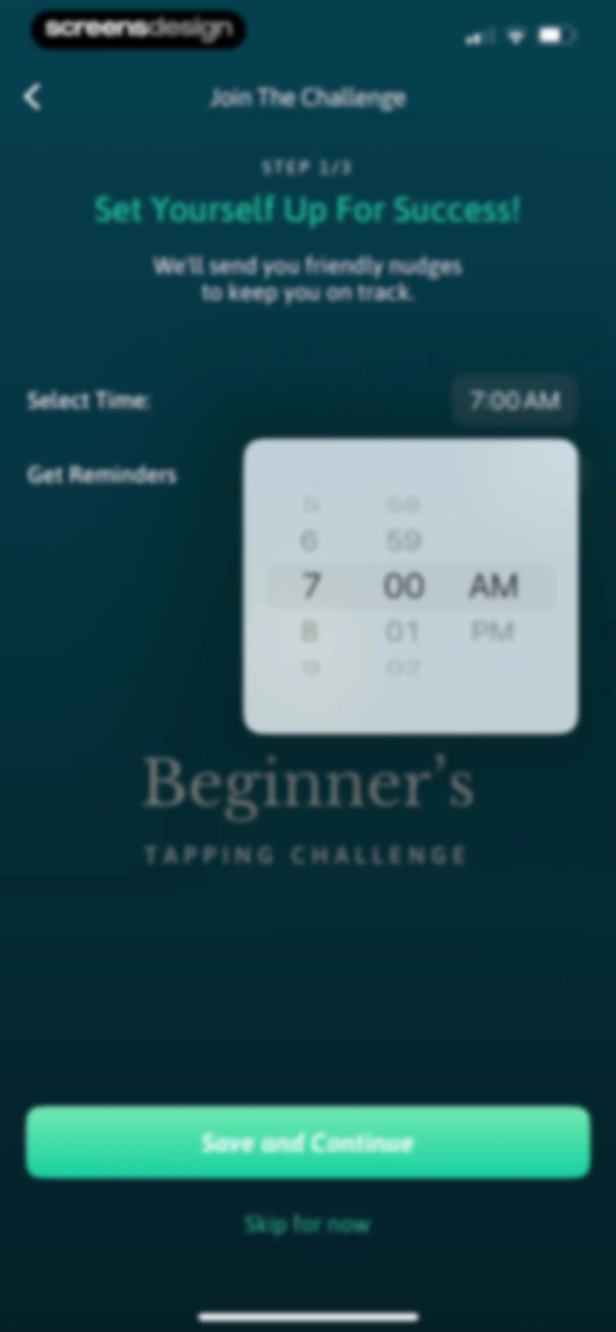 The Tapping Solution screen 75