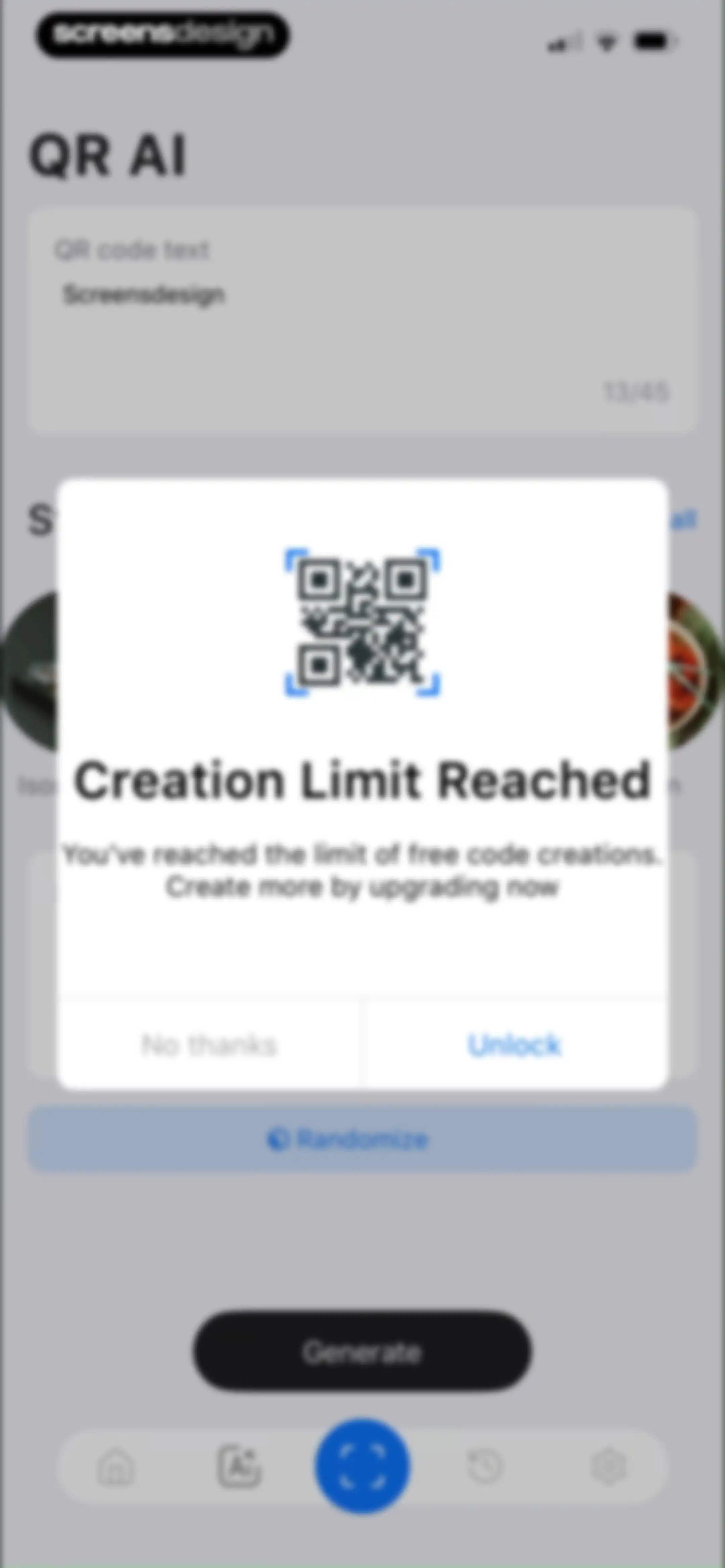 QR Code Scanner & AI Generator screen 57