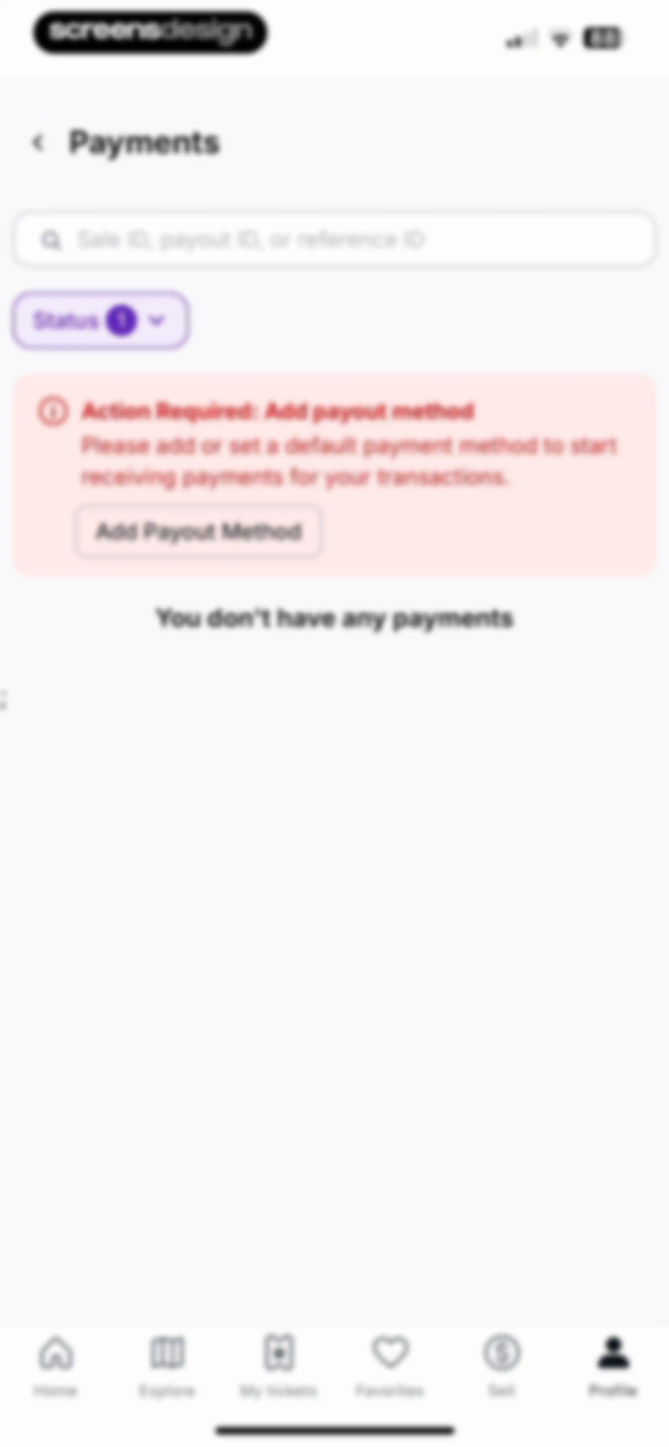 StubHub: Event Tickets screen 96