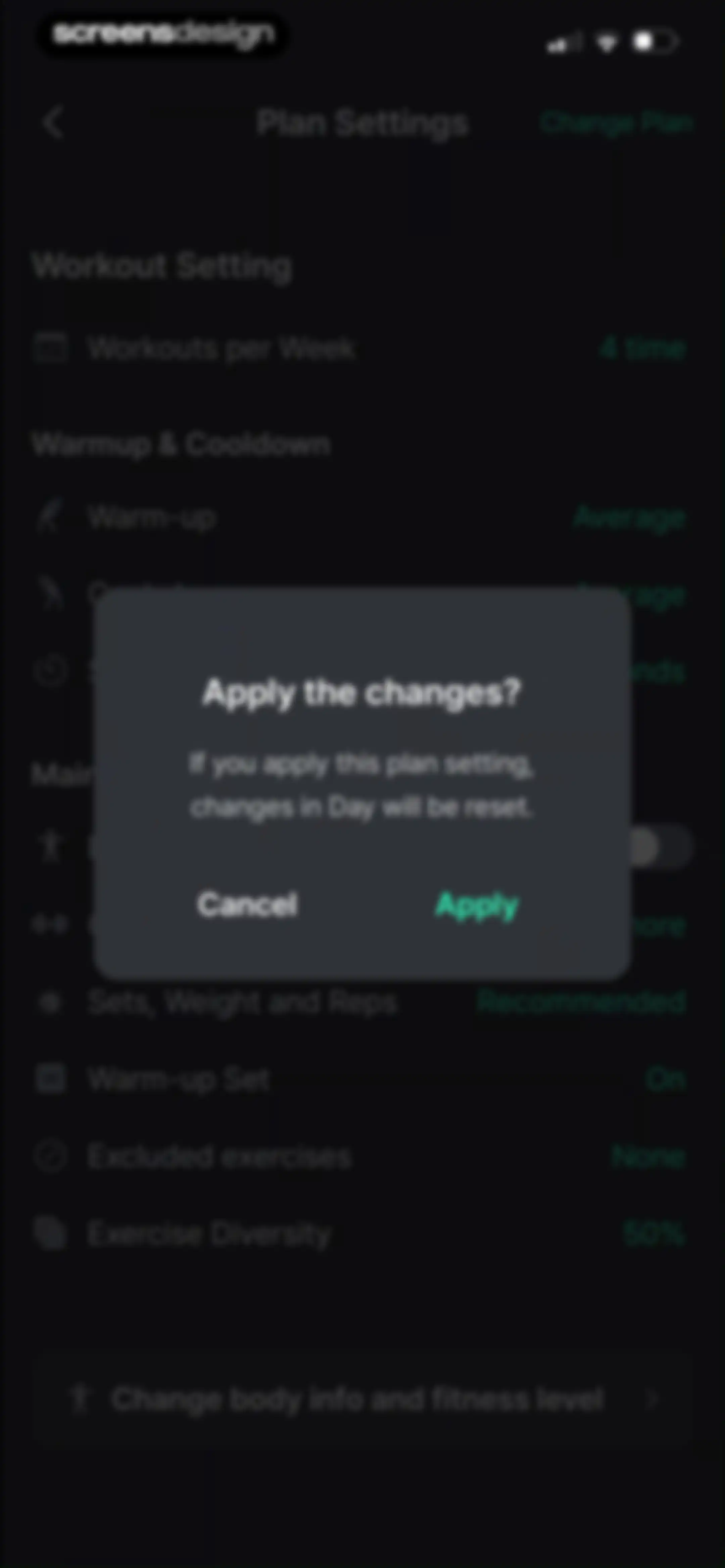 Planfit AI Gym Workout Planner screen 142