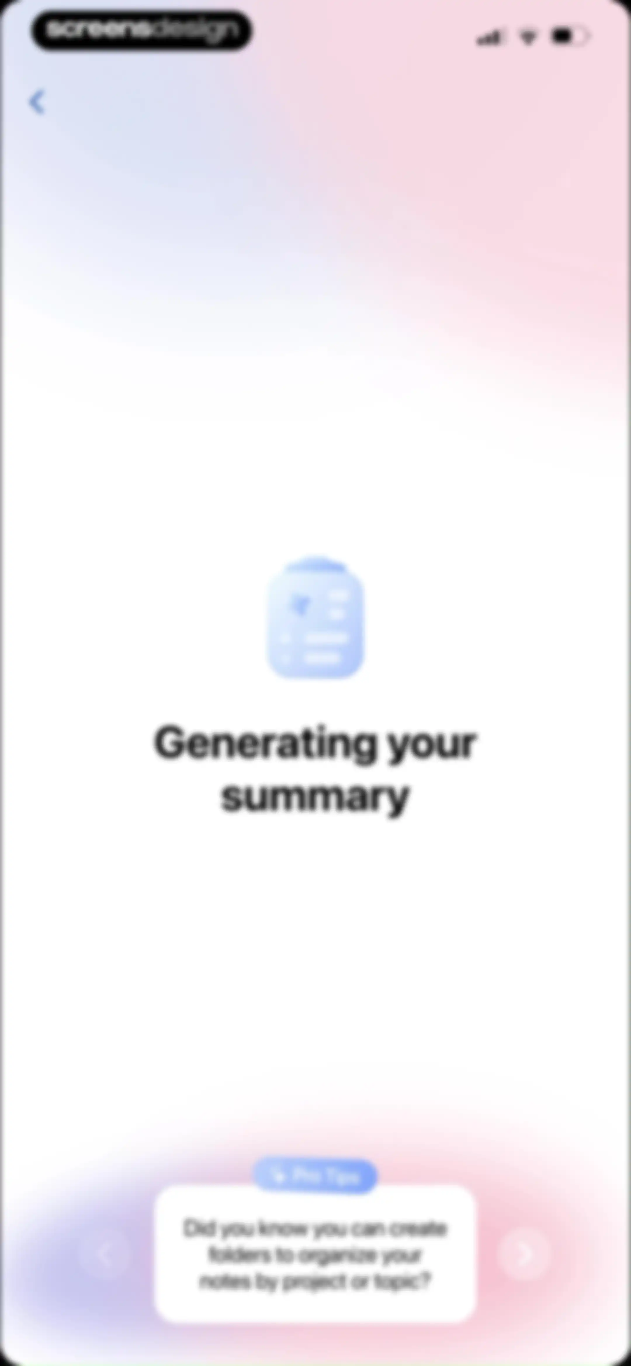 Cue: AI Note Taker & Recorder screen 43