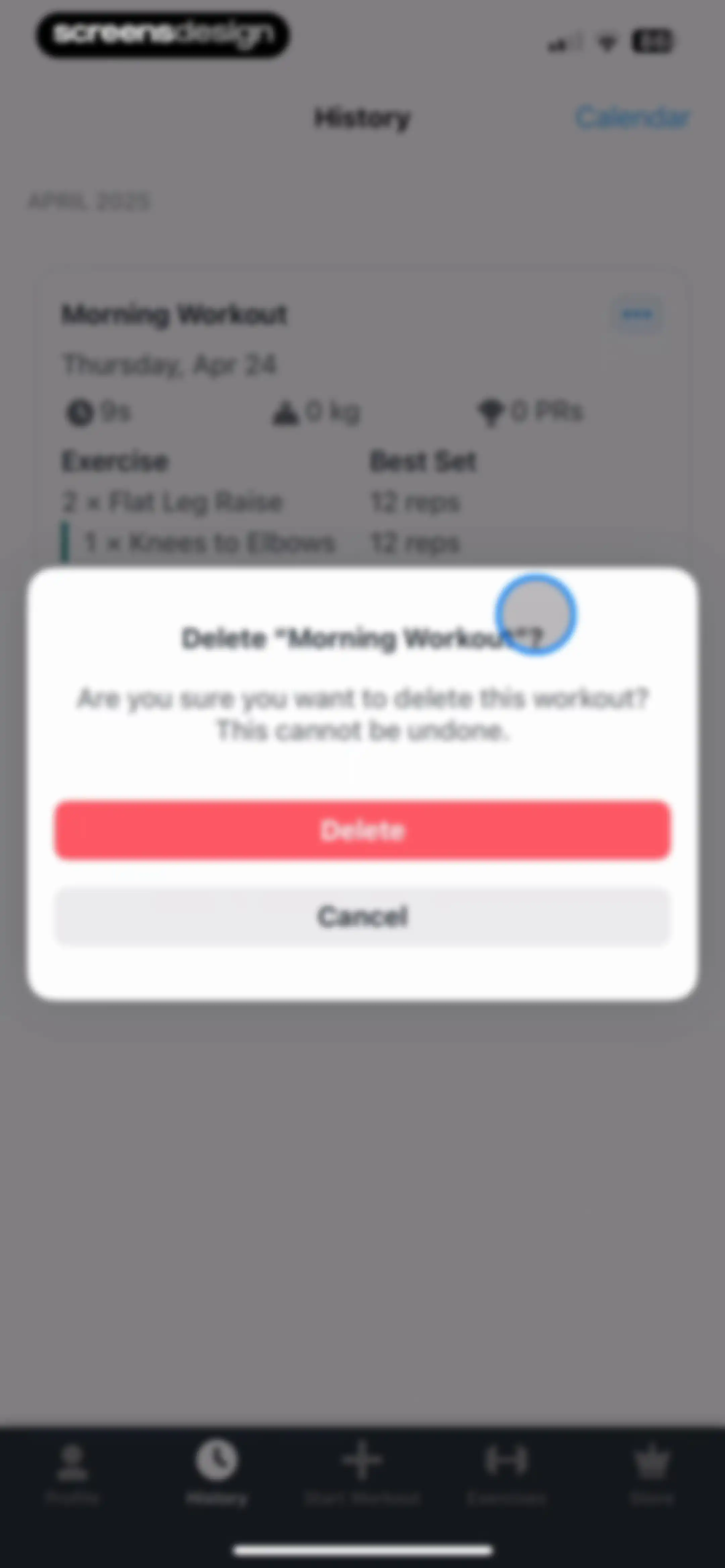 Strong Workout Tracker Gym Log screen 105