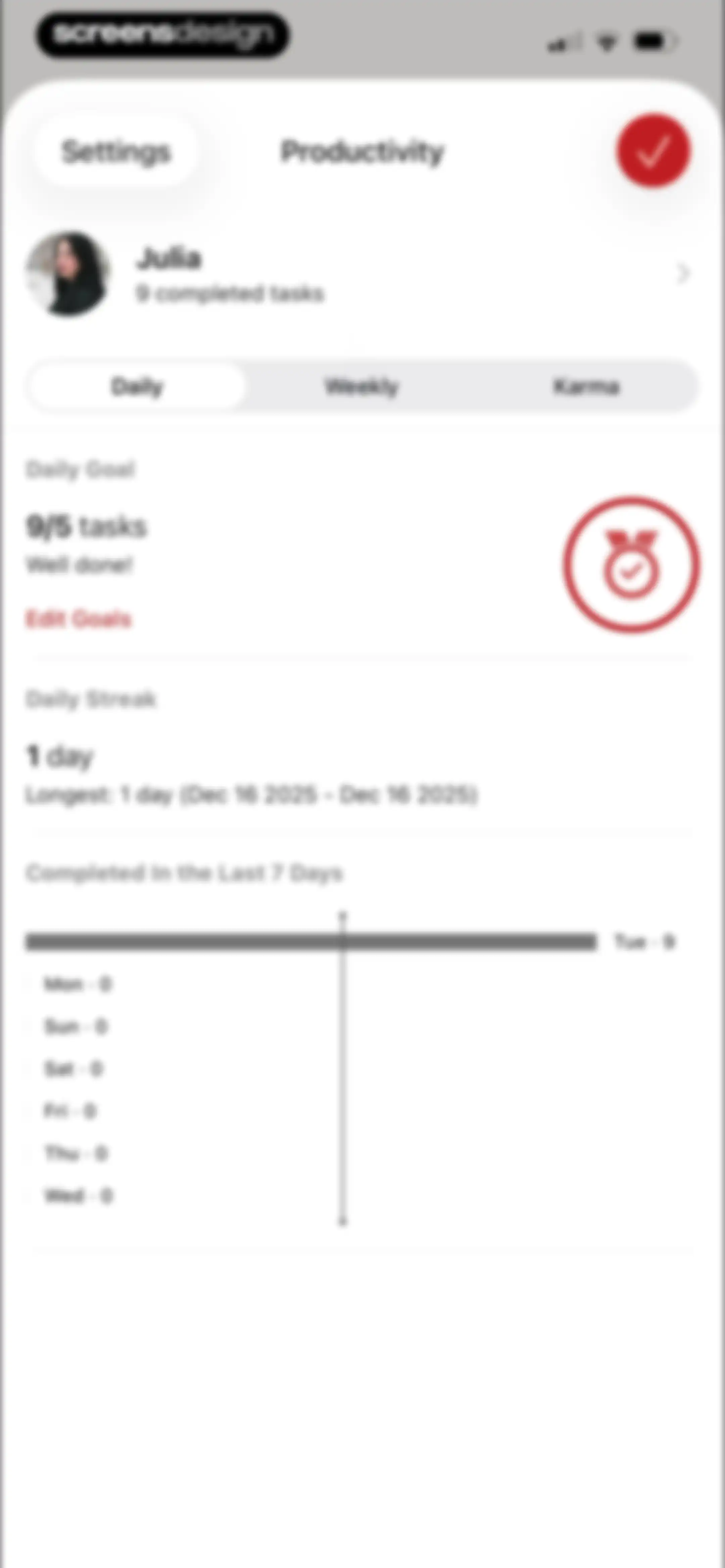Todoist: To Do List & Calendar screen 173