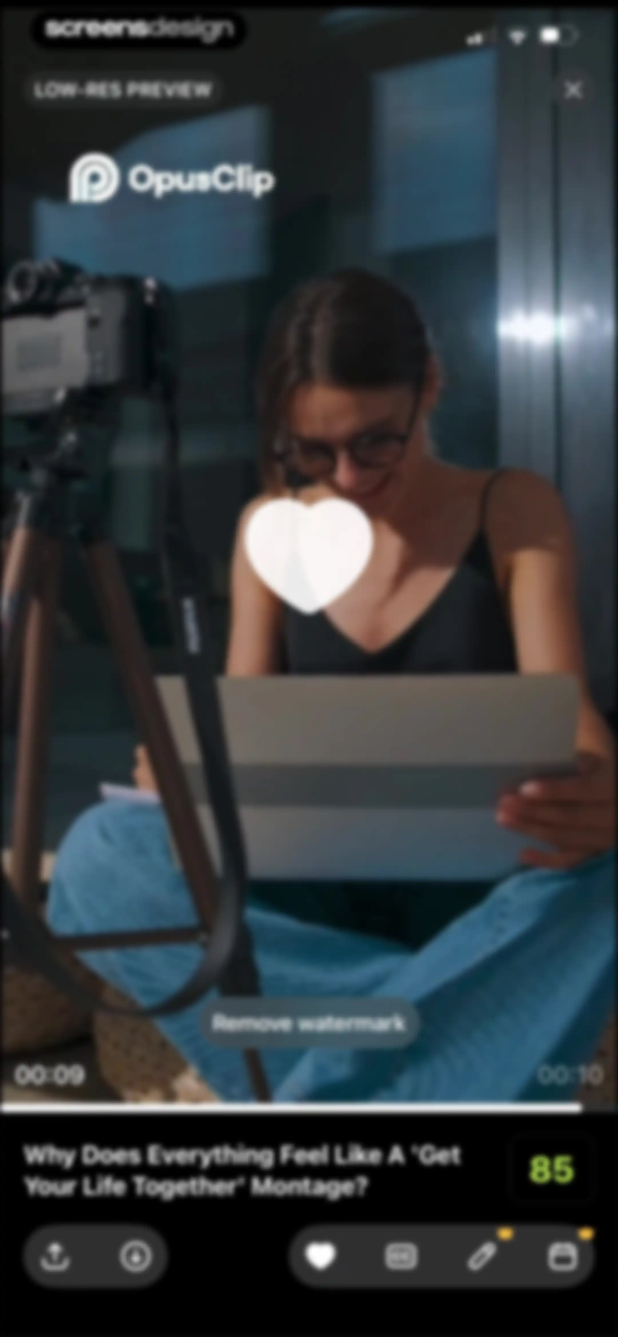 OpusClip - AI video clipping screen 33