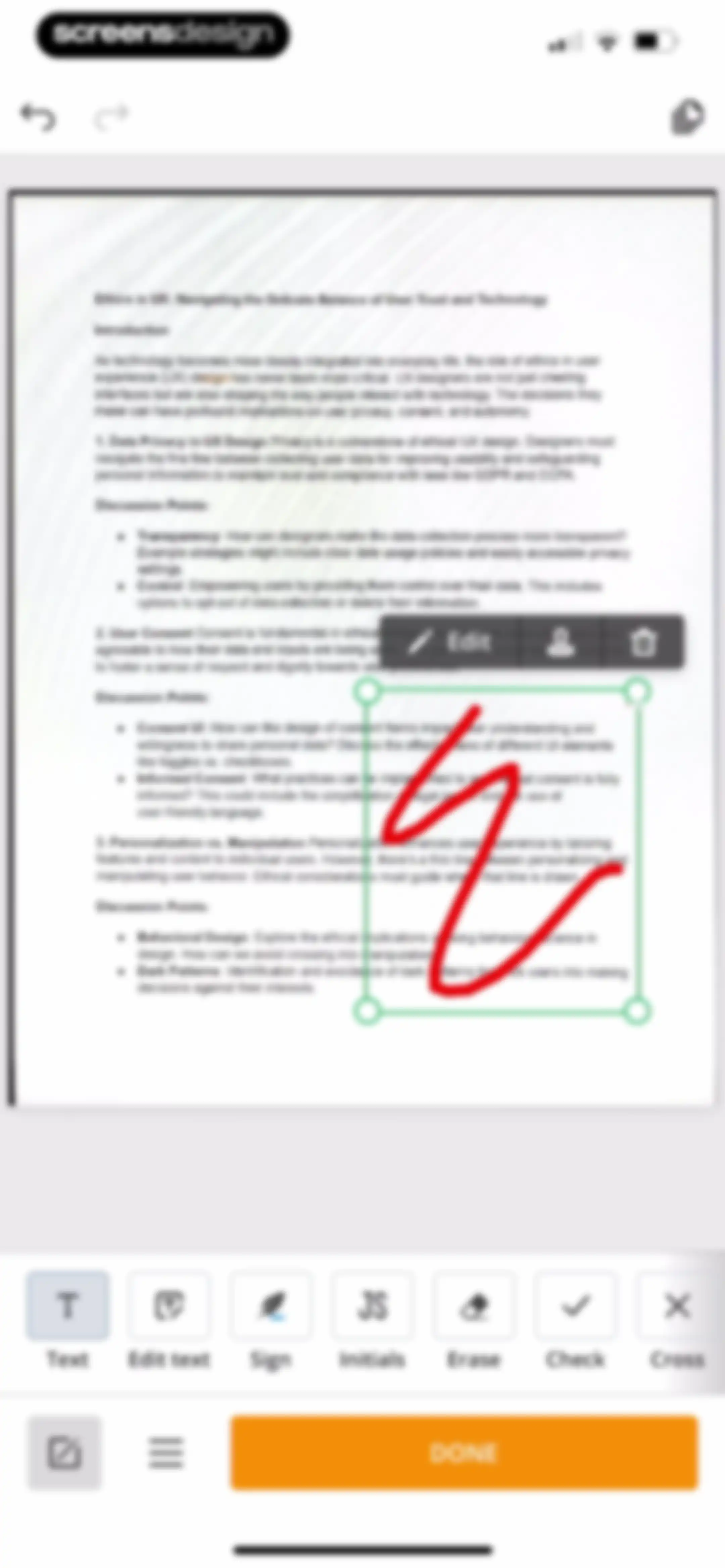 pdfFiller: edit PDF documents screen 39
