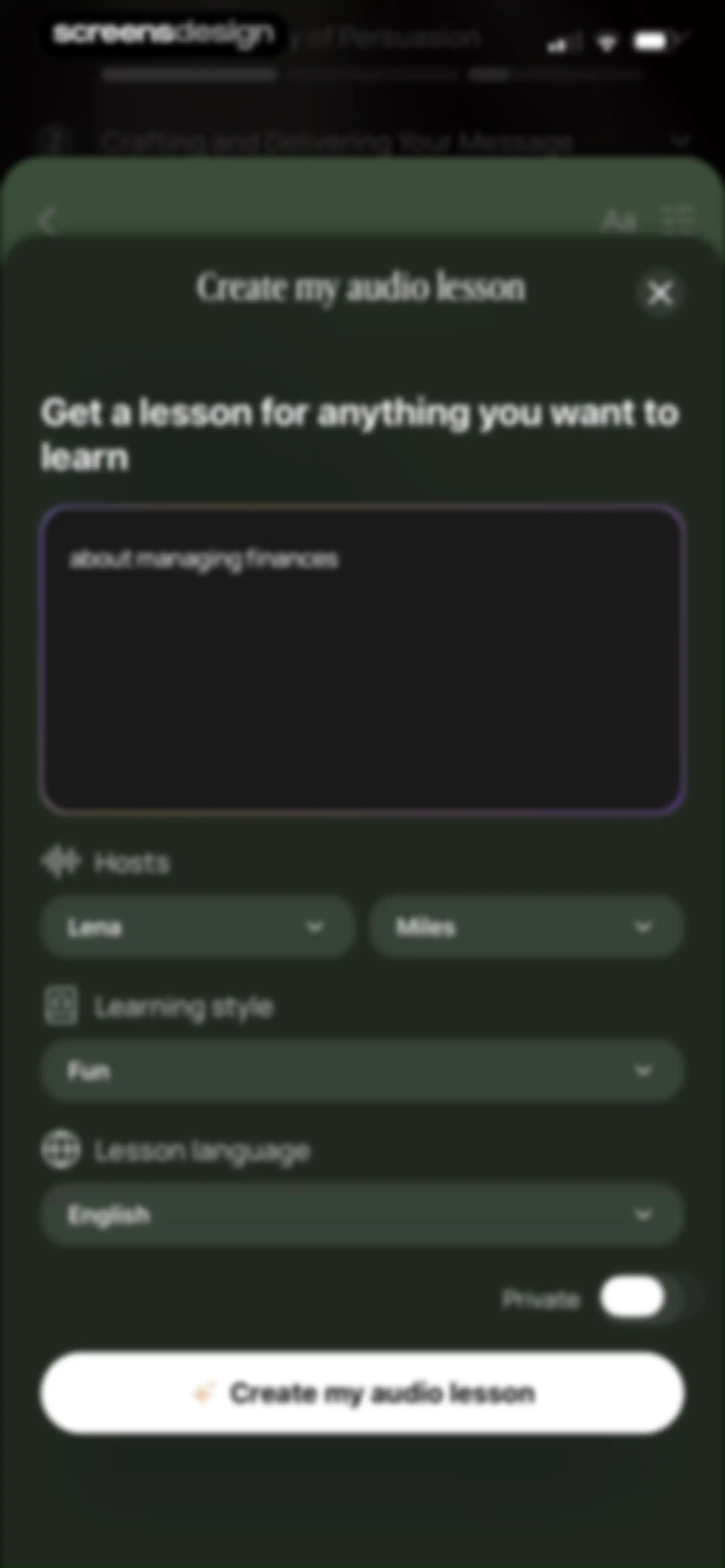 BeFreed: Personalized Learning screen 83