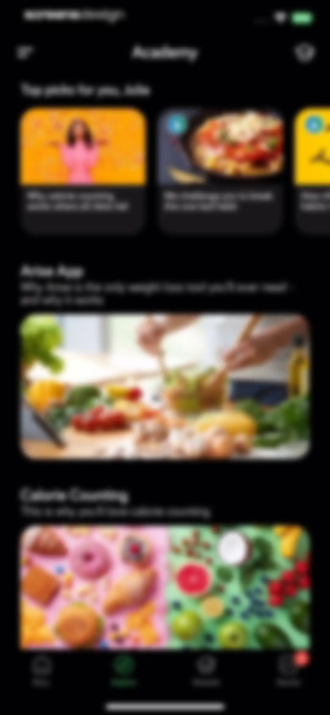 Arise: AI Food Calorie Counter screen 58