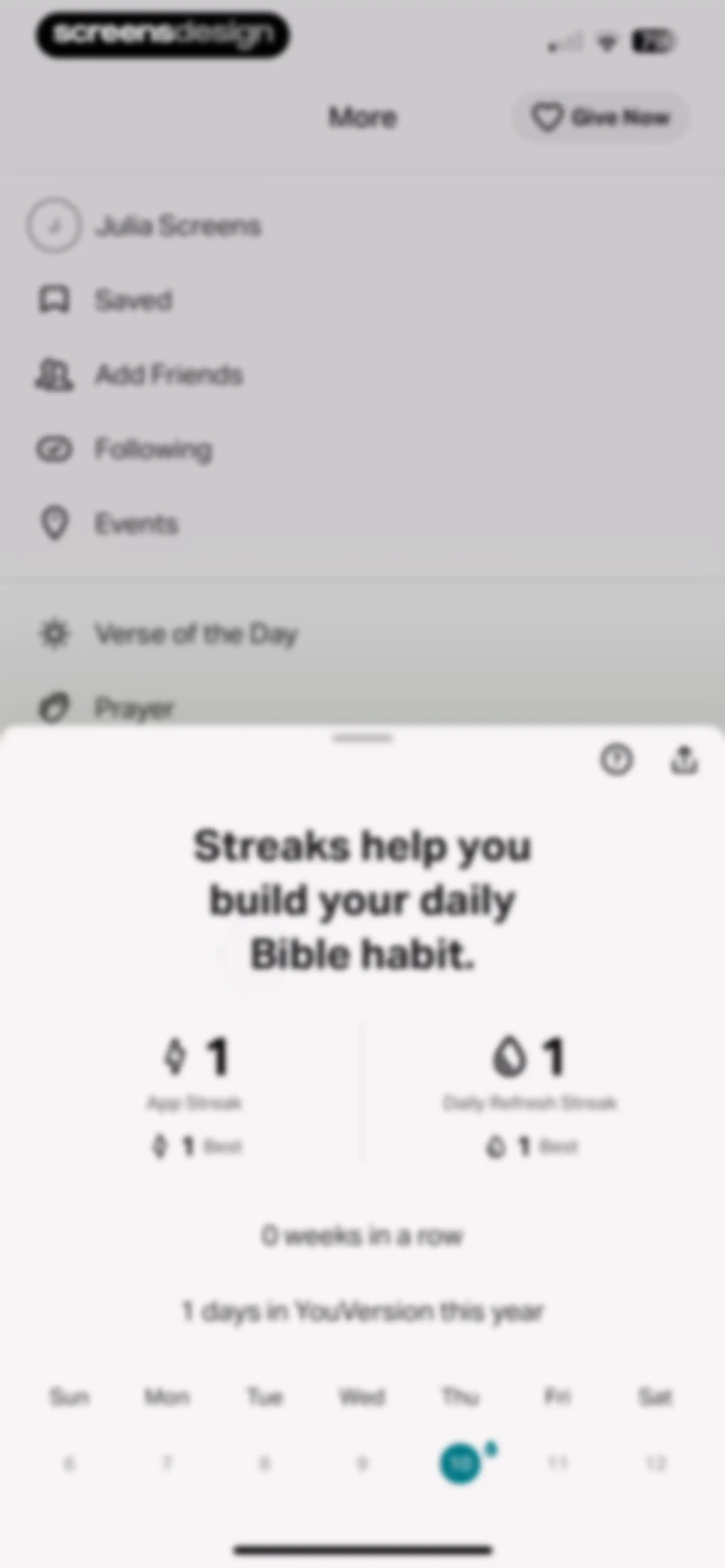 Bible screen 177