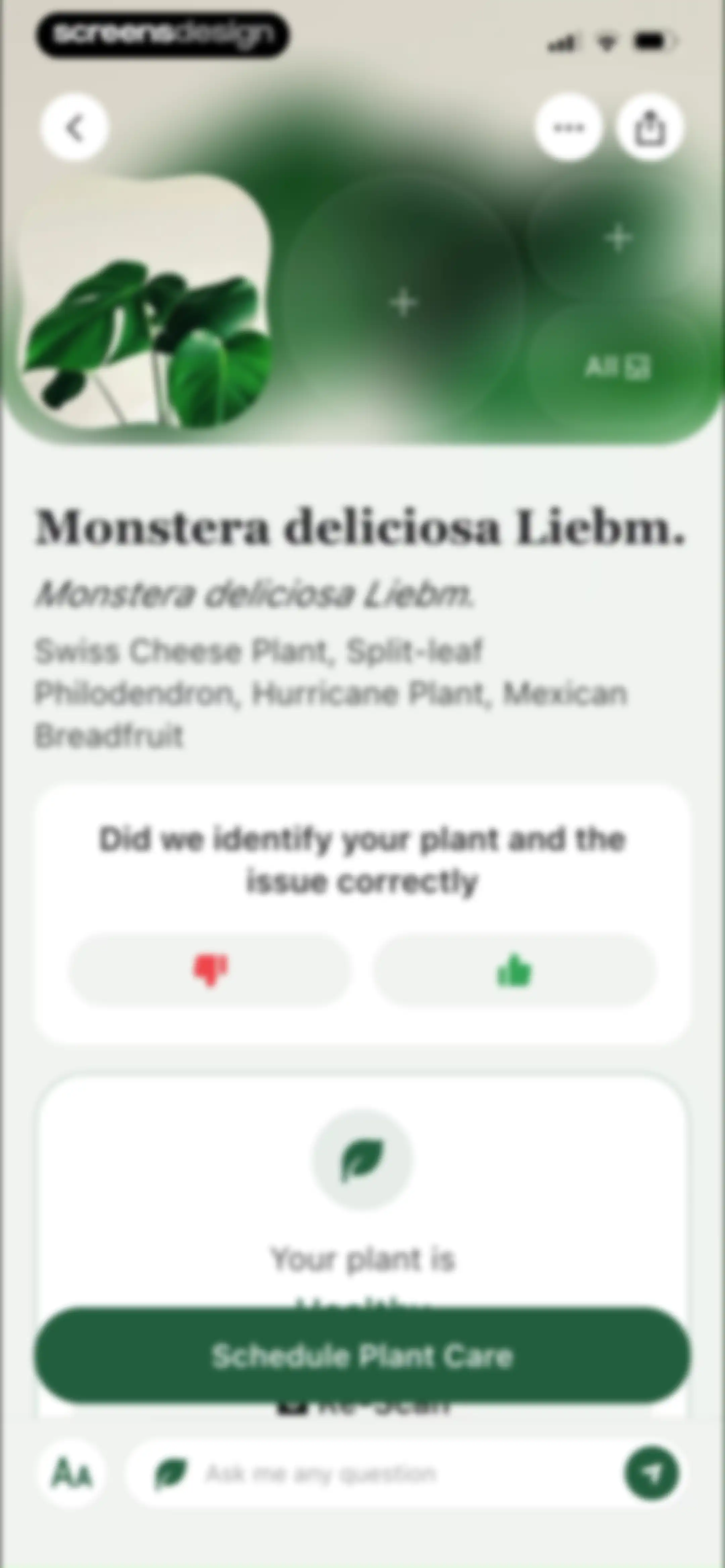 PlantAID:identifier&care guide screen 71