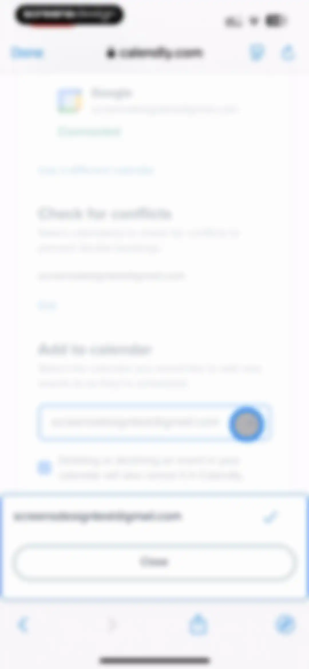Calendly Mobile screen 13