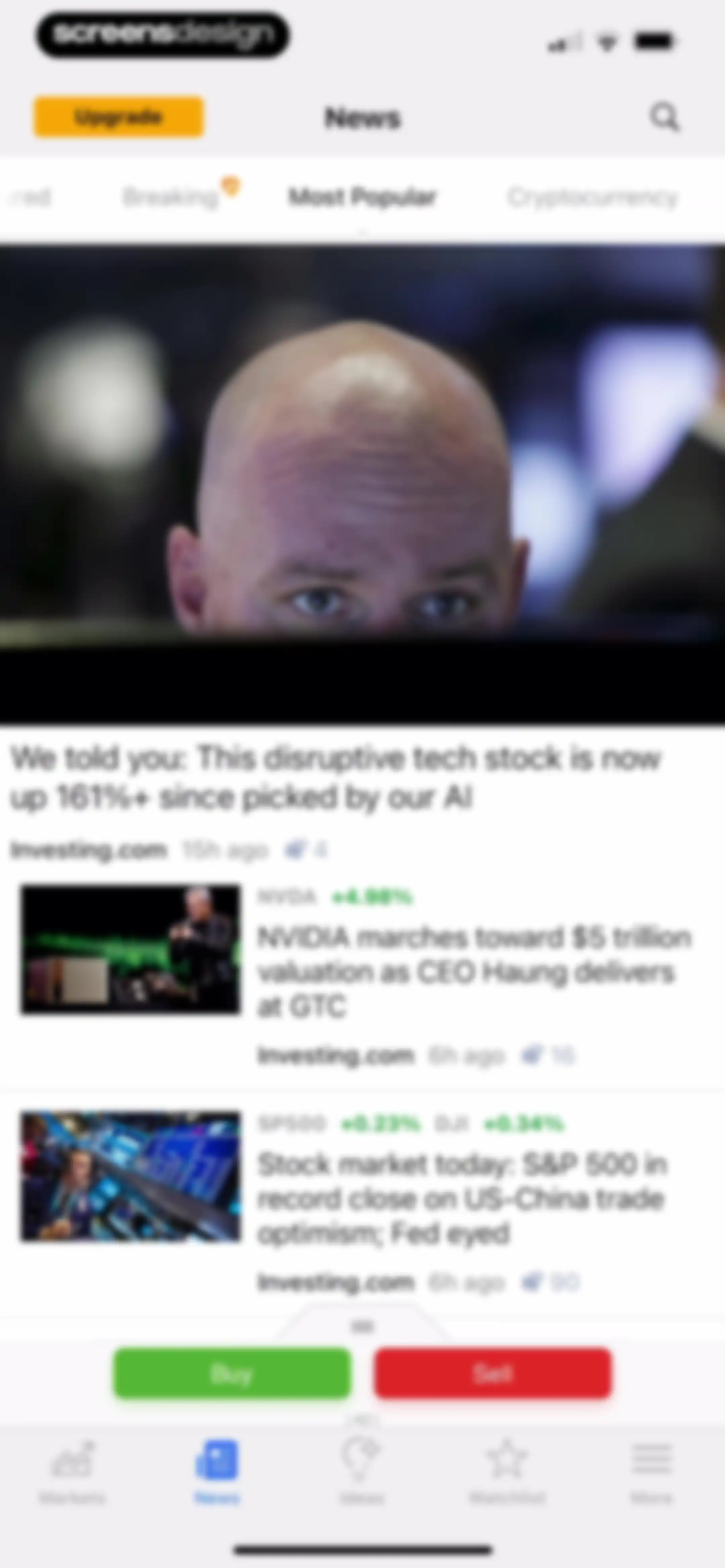 Investing.com: Stock Market screen 71