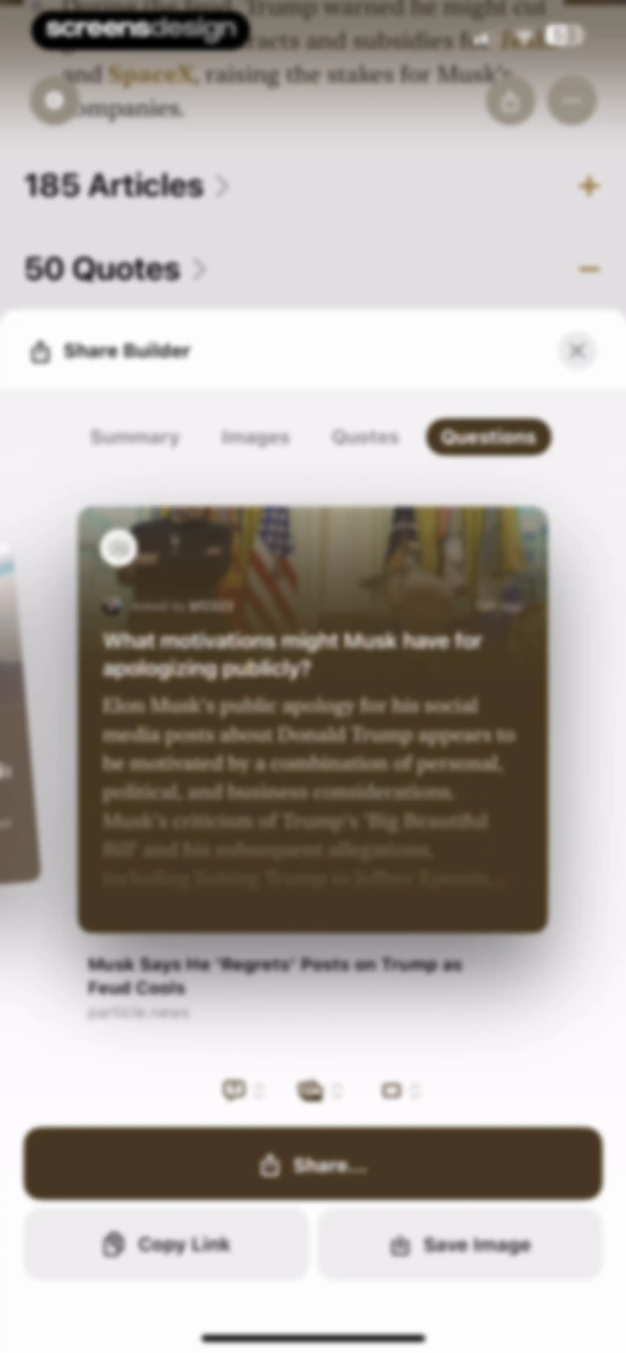 Particle: Personalized News screen 48