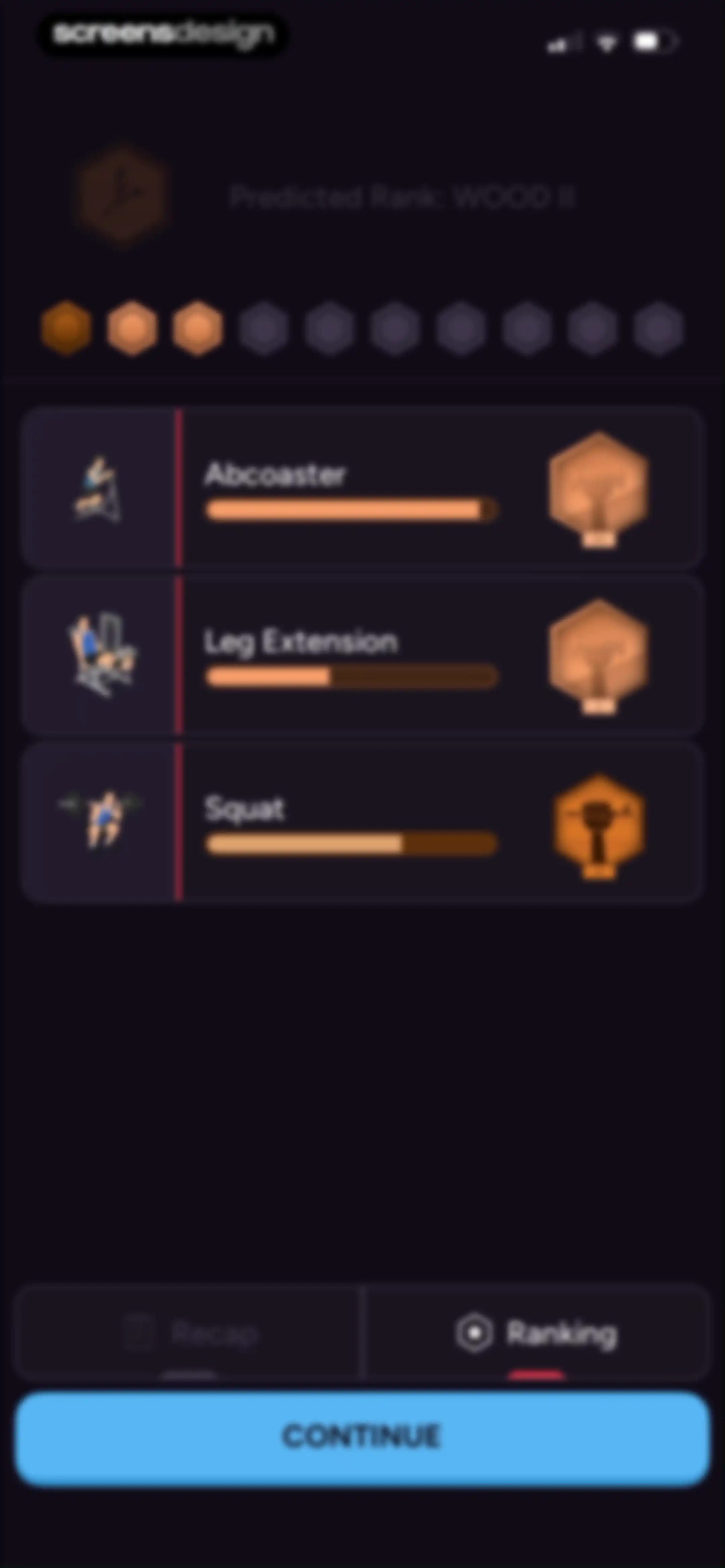 Liftoff - Ranked Gym Workouts screen 145