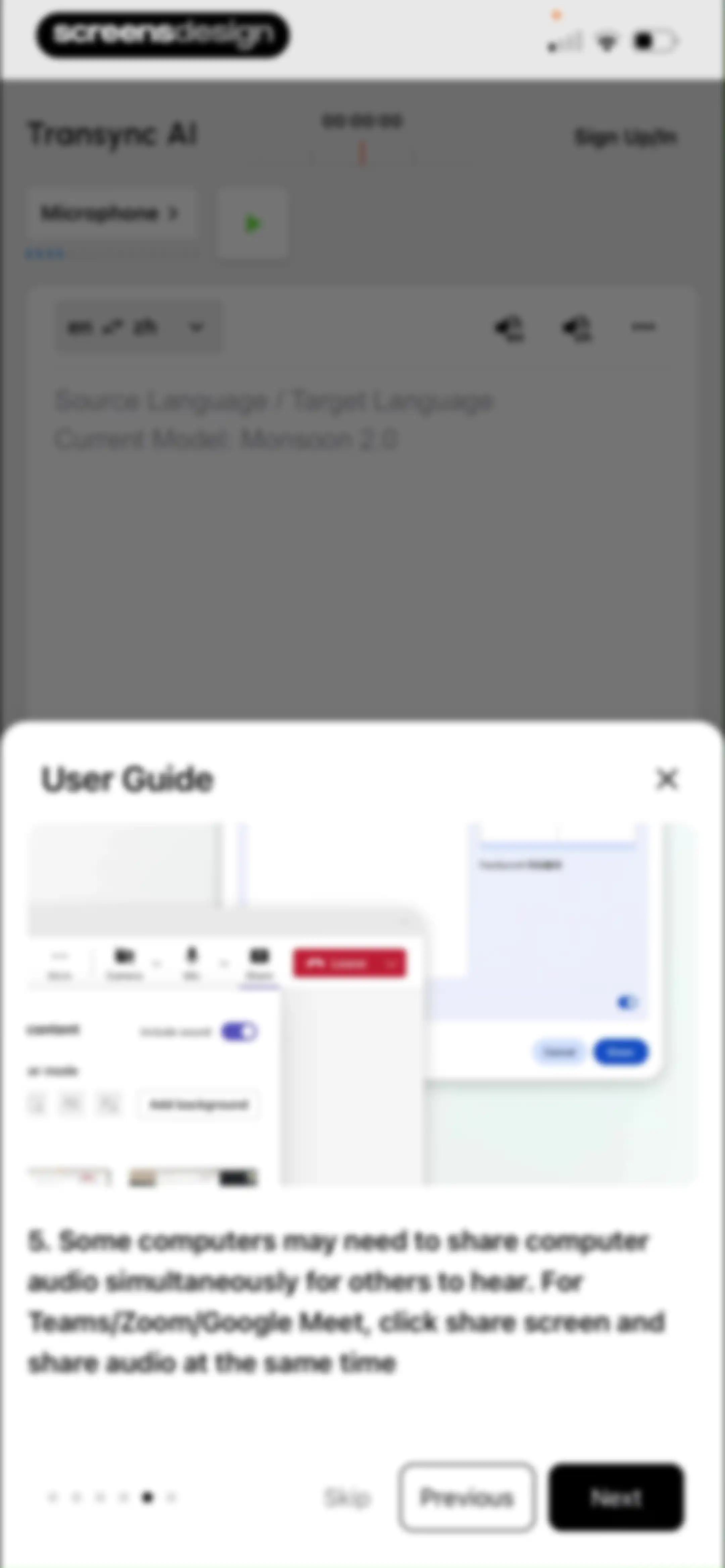 Transync AI - Translator screen 7