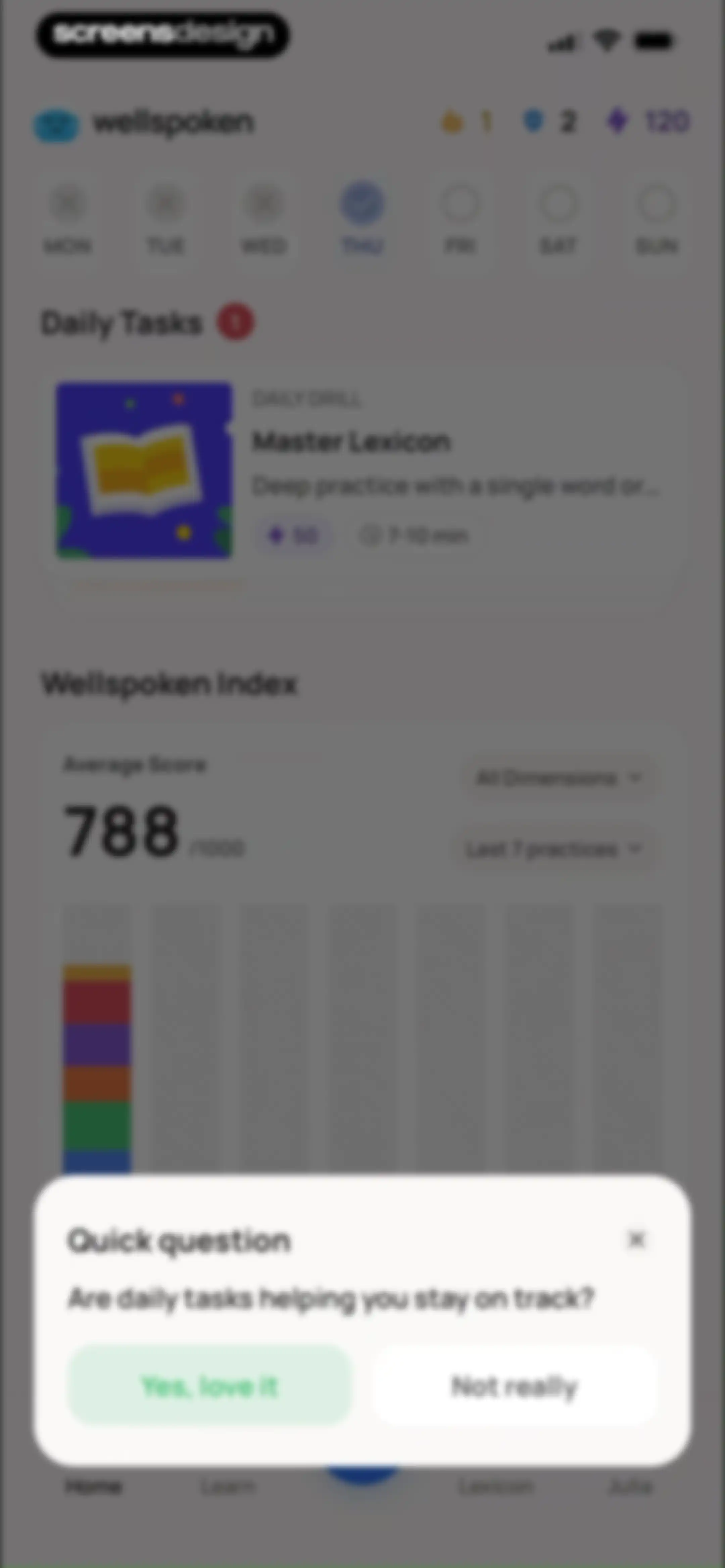 Wellspoken: Articulation Coach screen 126