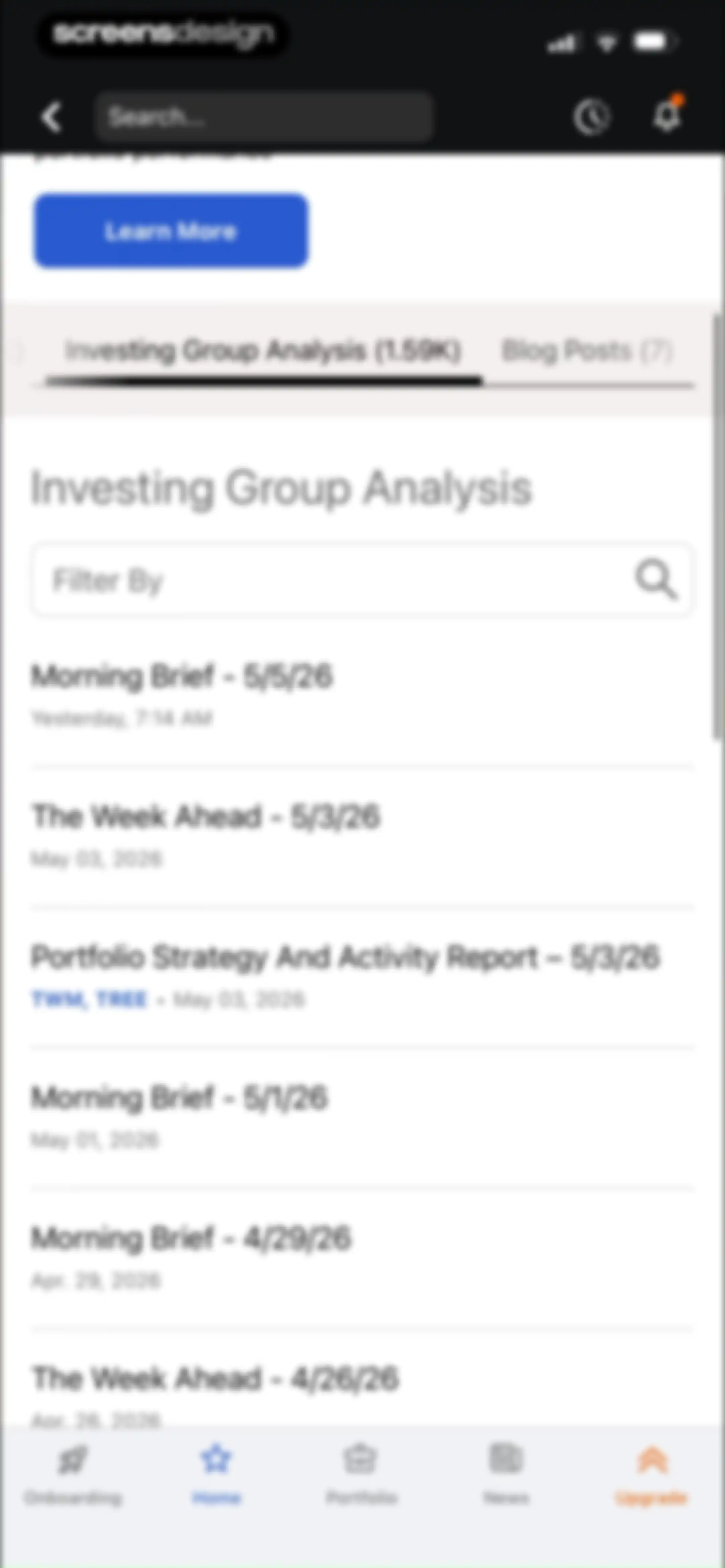 Seeking Alpha: News & Analysis screen 59
