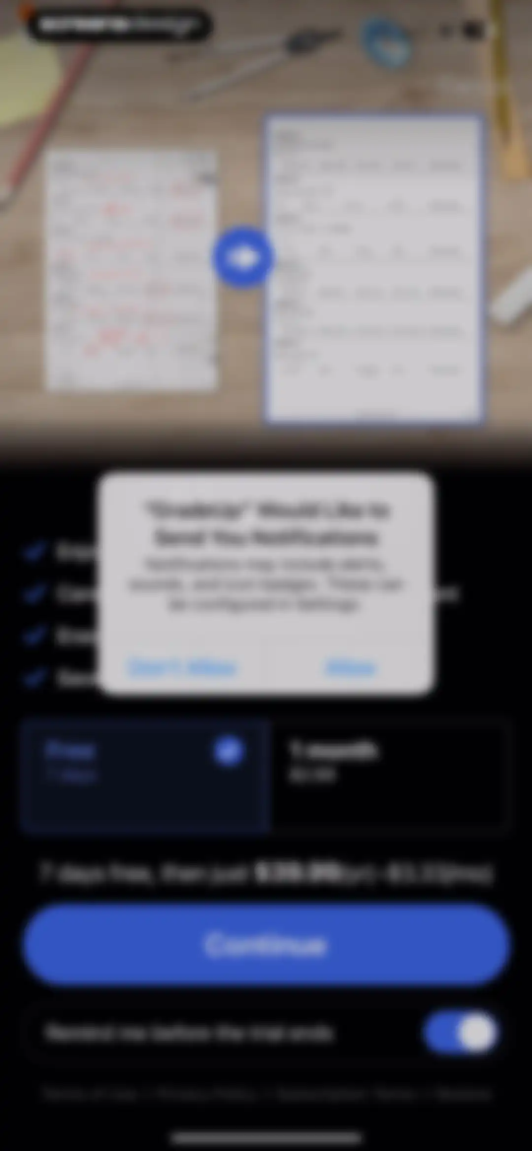 GradeUp: Homework Scanner screen 14