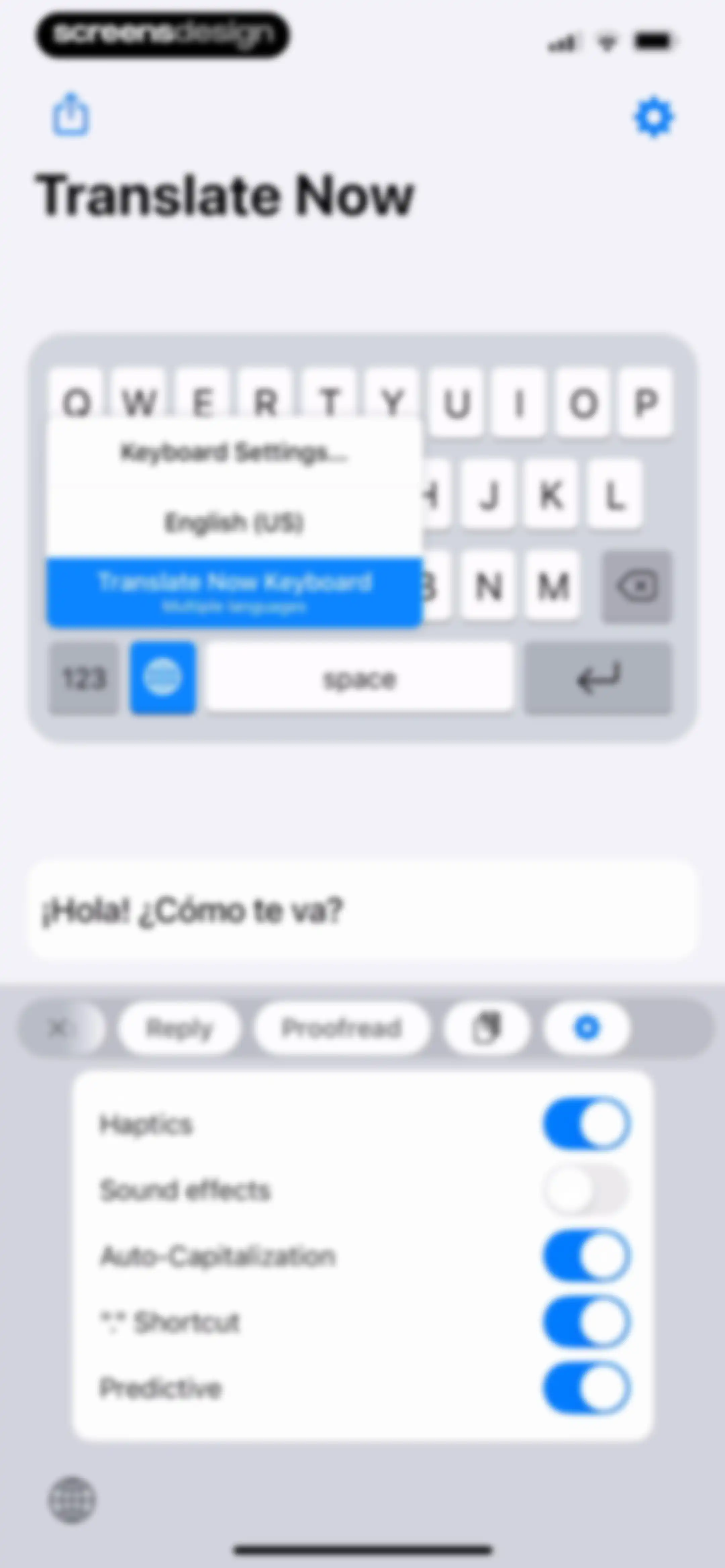 Translator Keyboard - Language screen 32