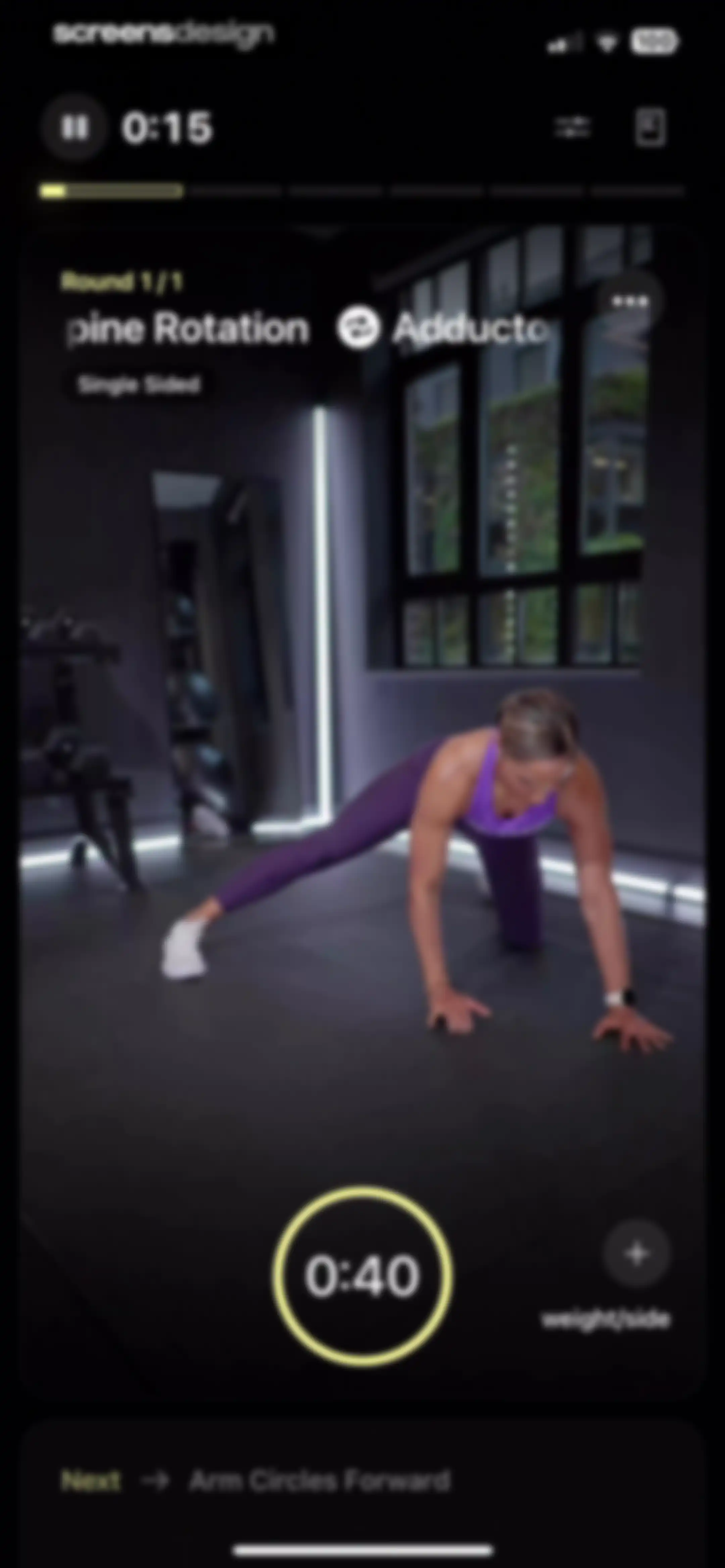 Peloton Strength+ screen 56