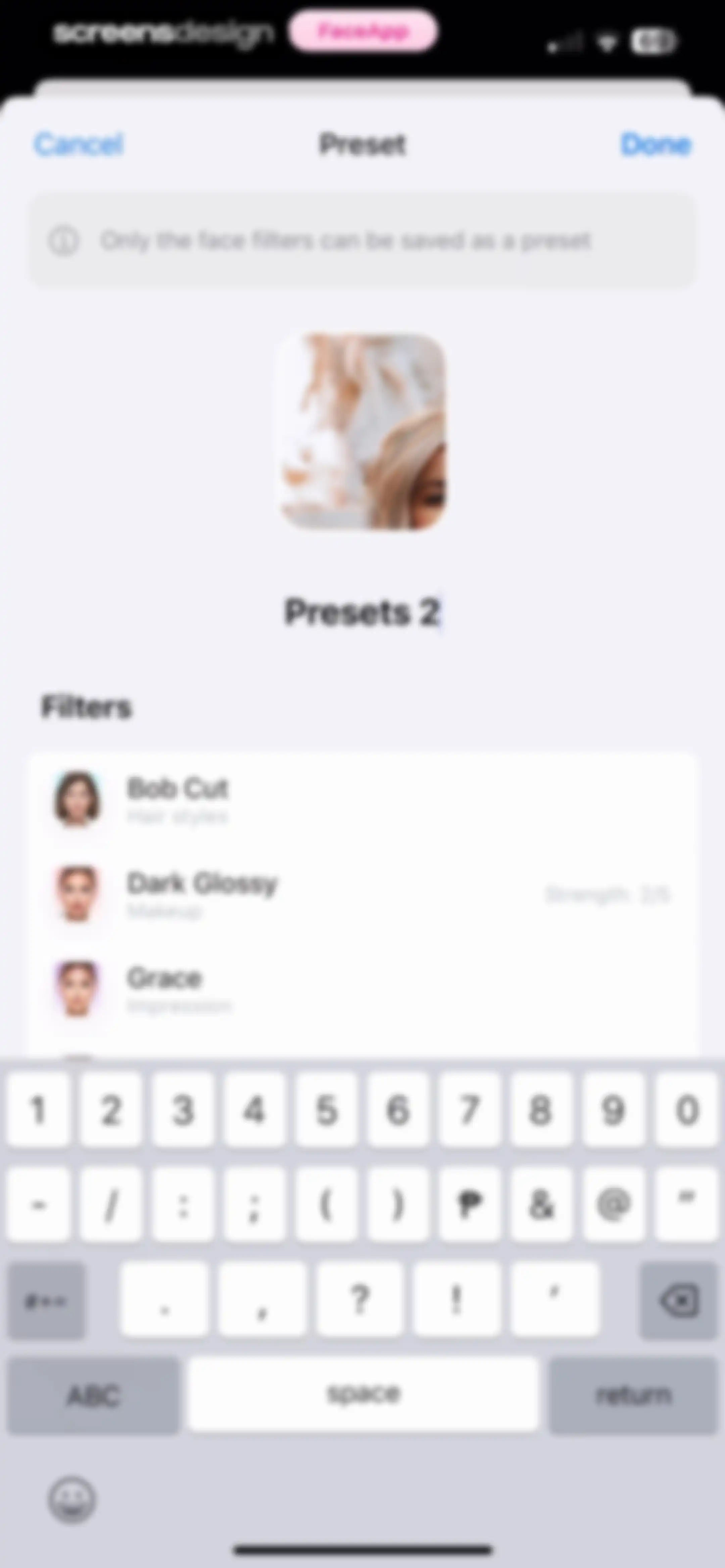 FaceApp: Perfect Face Editor screen 69