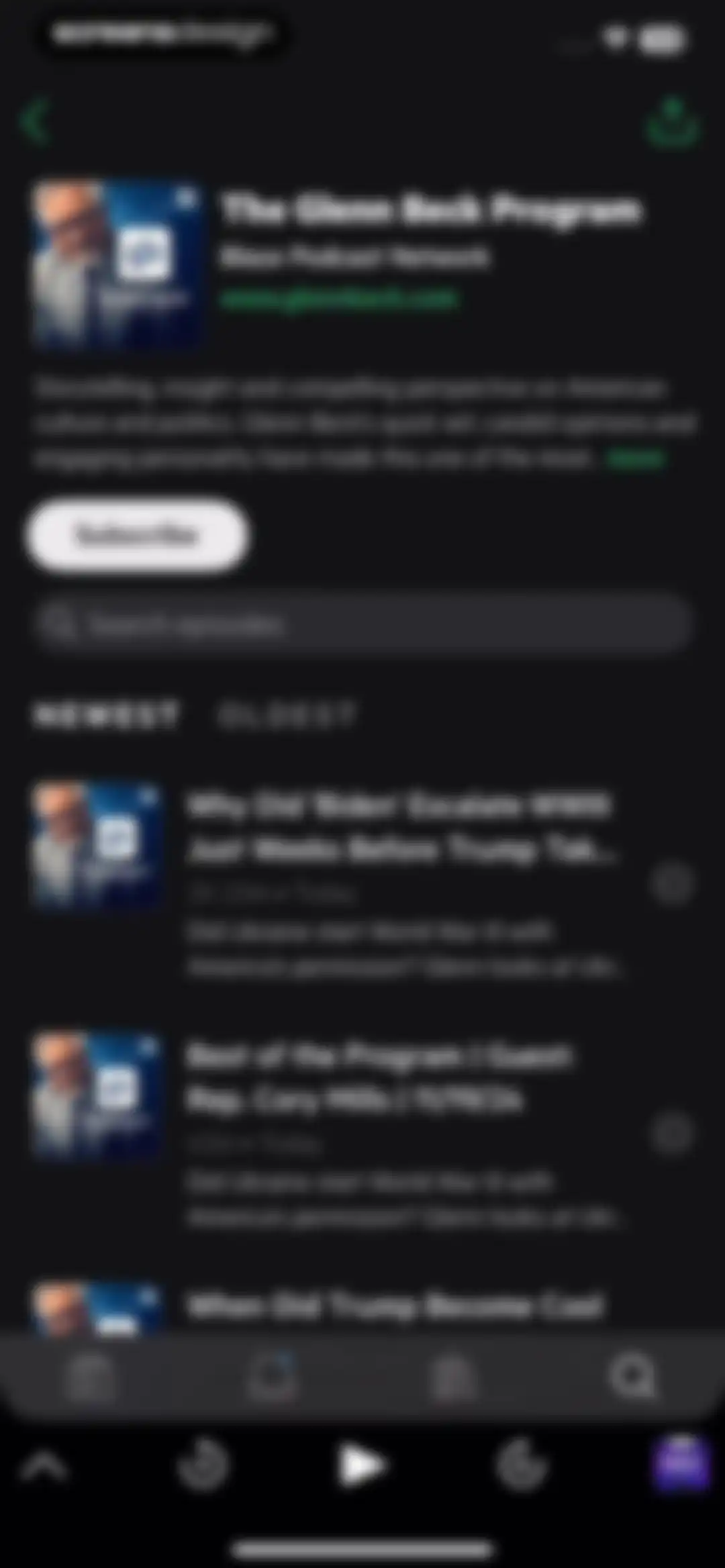 Castro: Podcast App & Player screen 50