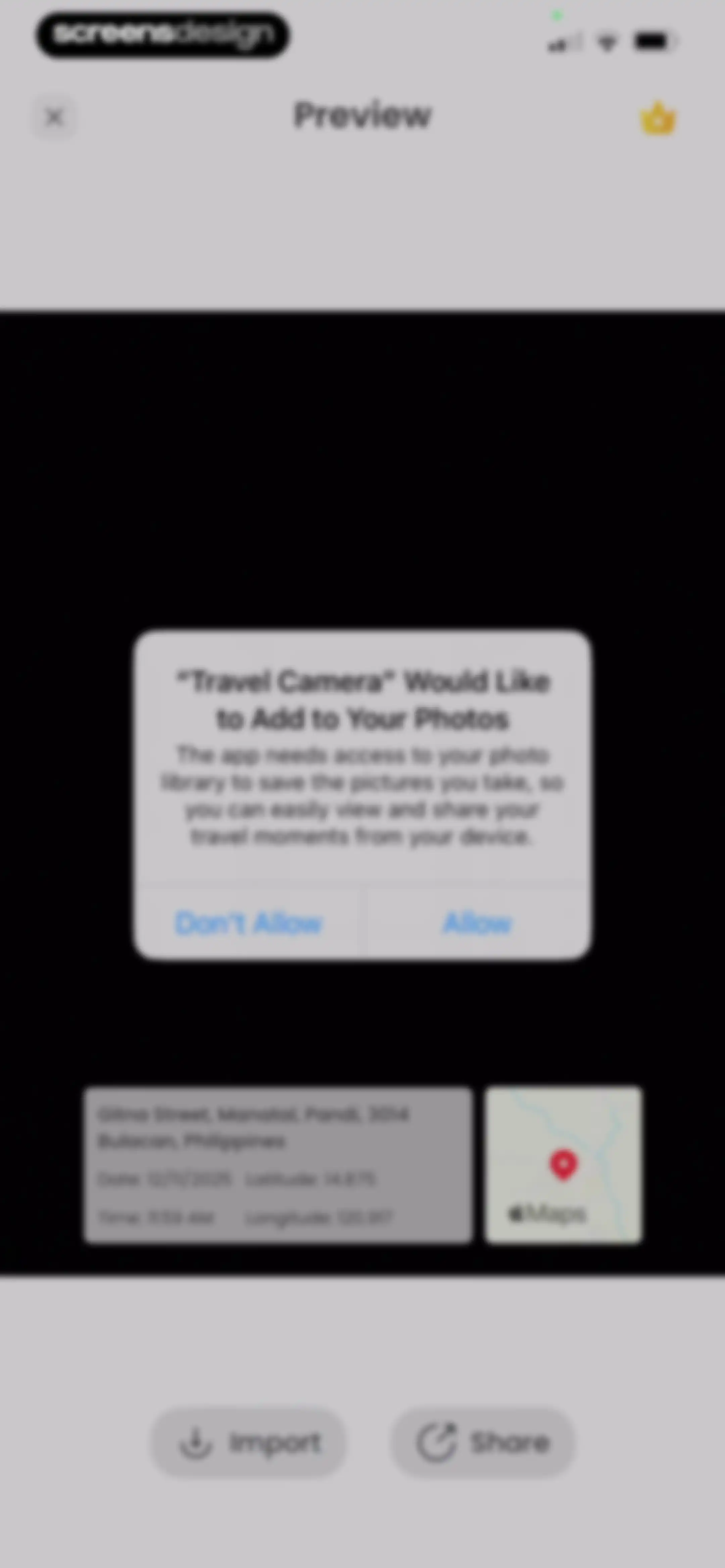 Travel Camera & Compass screen 39