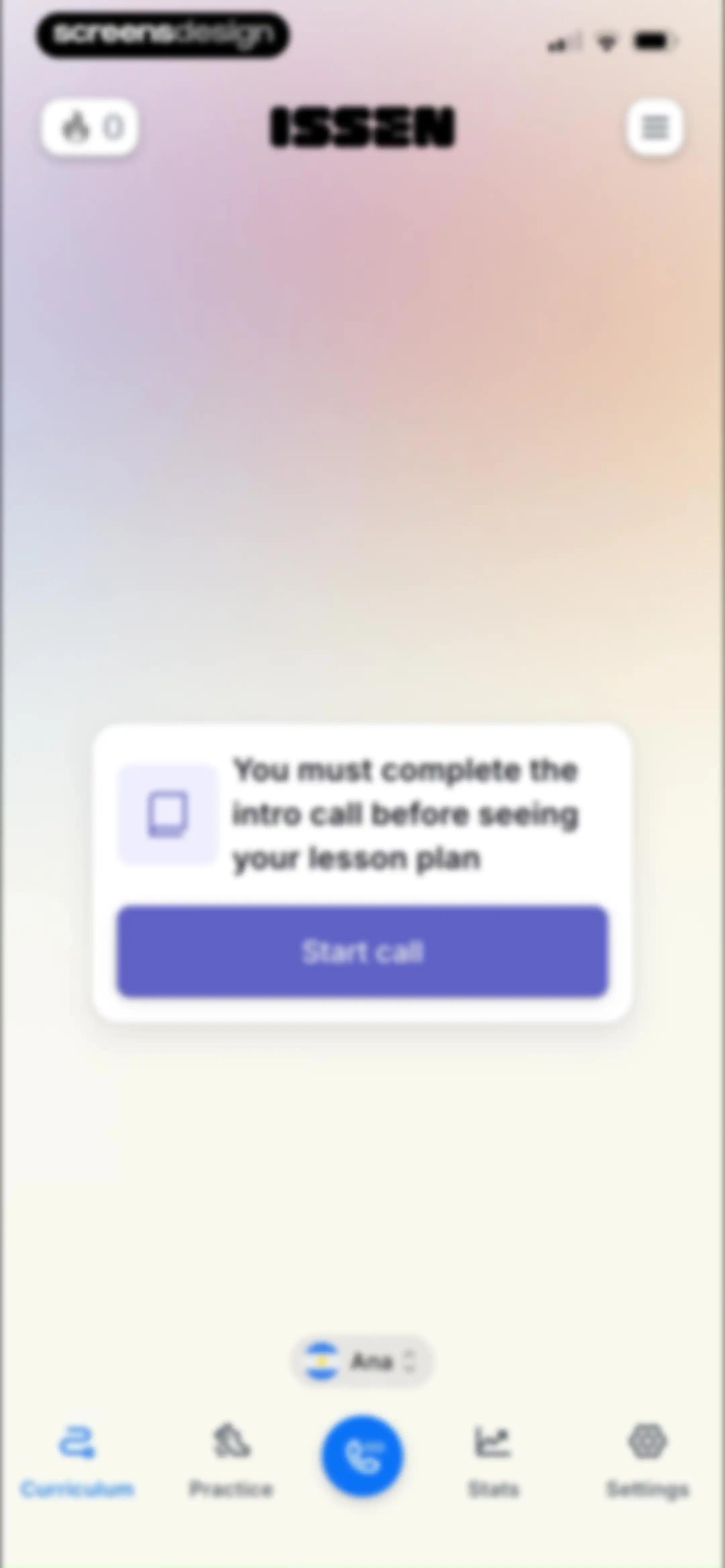 ISSEN - Voice Tutor screen 36