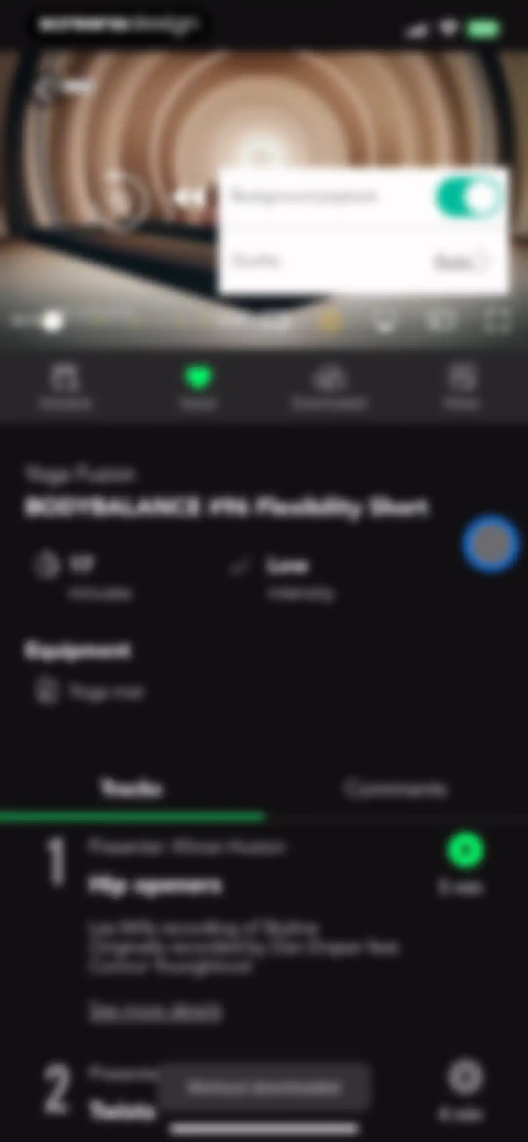 LES MILLS+: home workout app screen 17