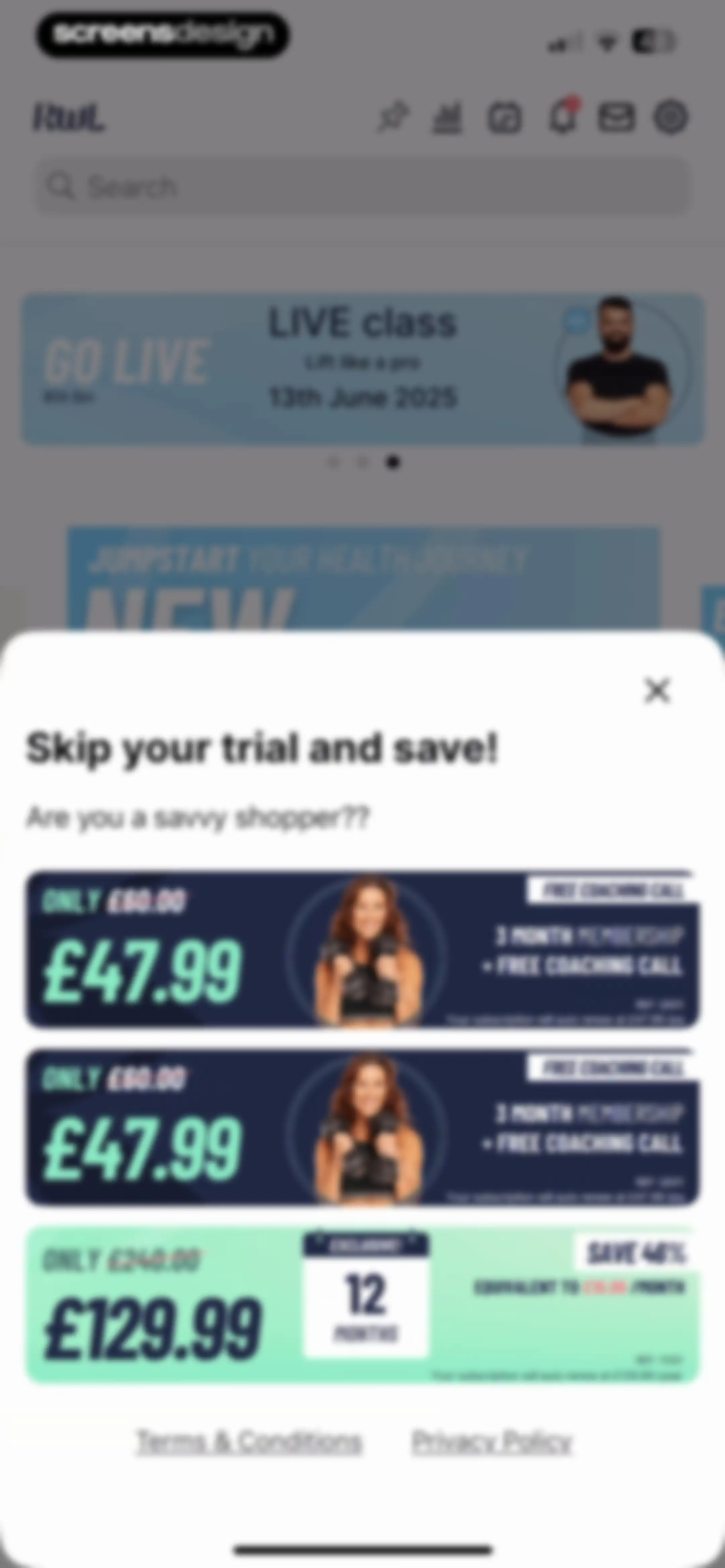 Results Wellness Lifestyle screen 134