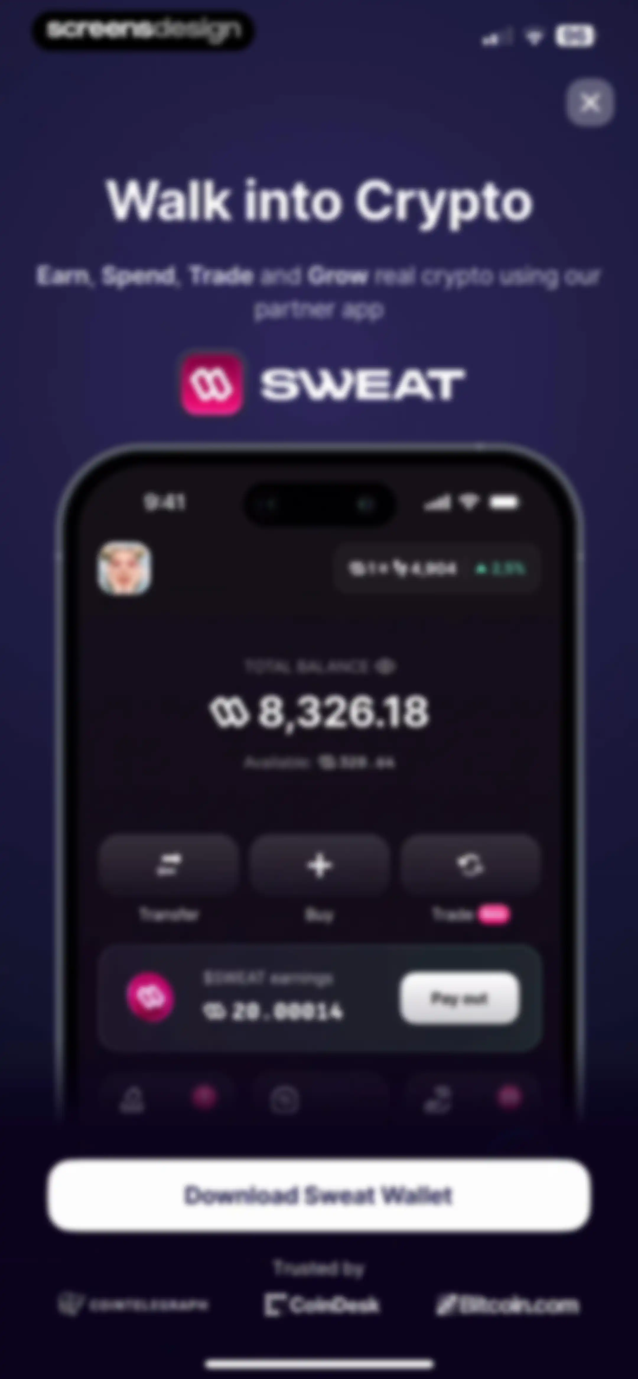 Sweatcoin Walking Step Counter screen 37
