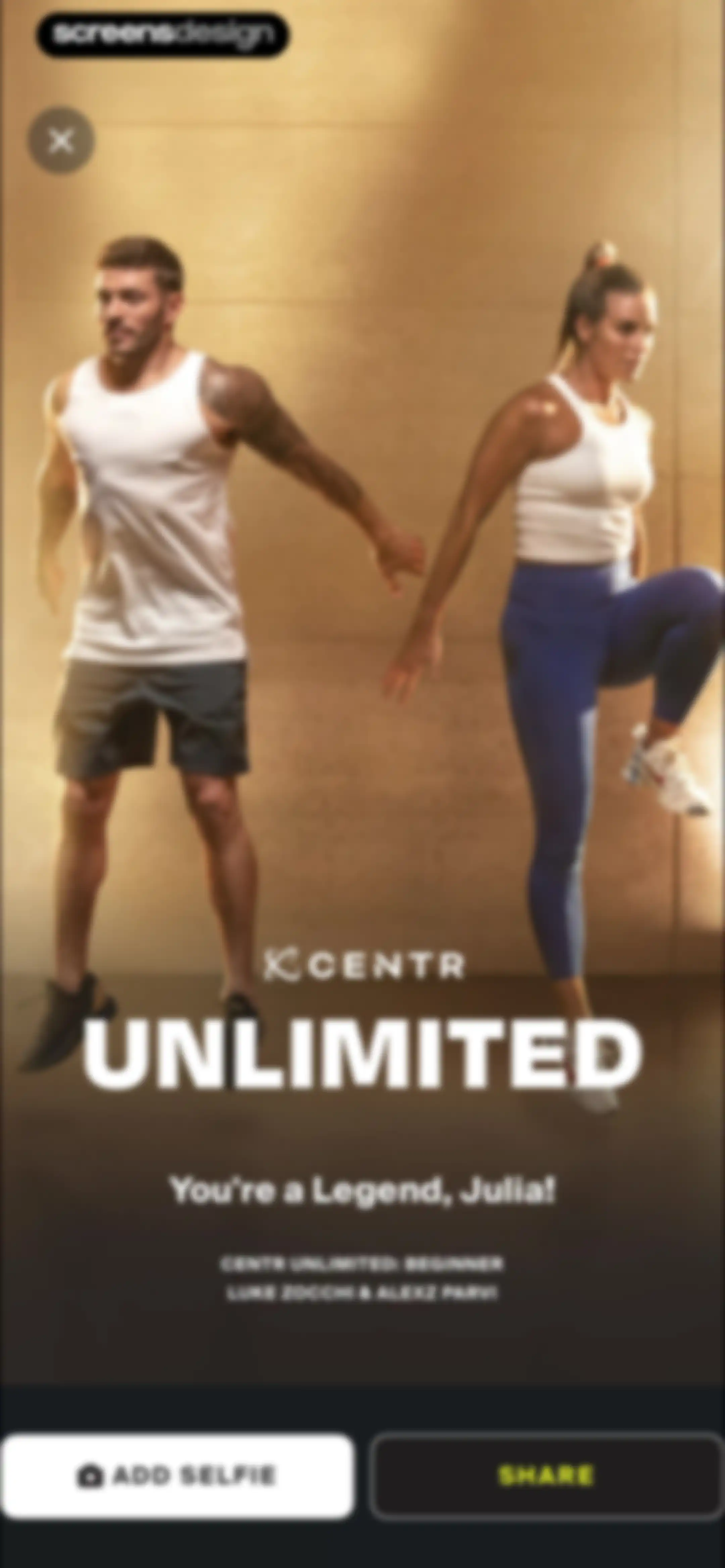 Centr: Strength & Fitness App screen 107