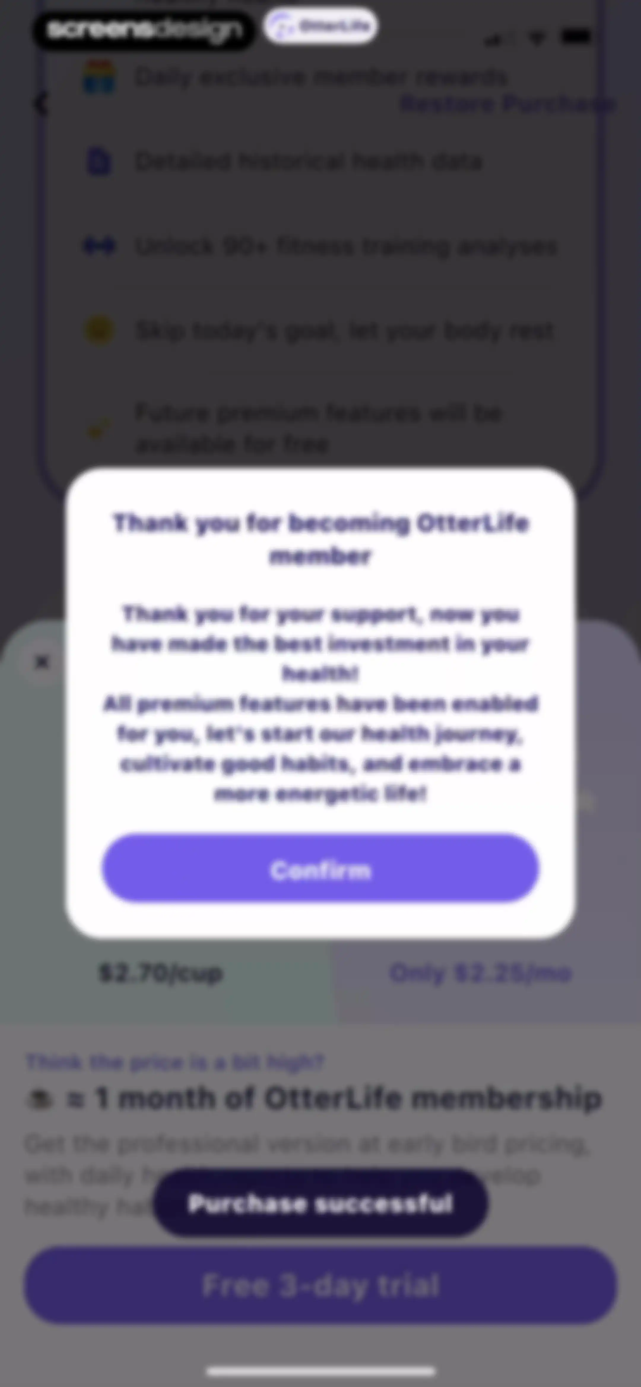 OtterLife: AI Health Tracker screen 44