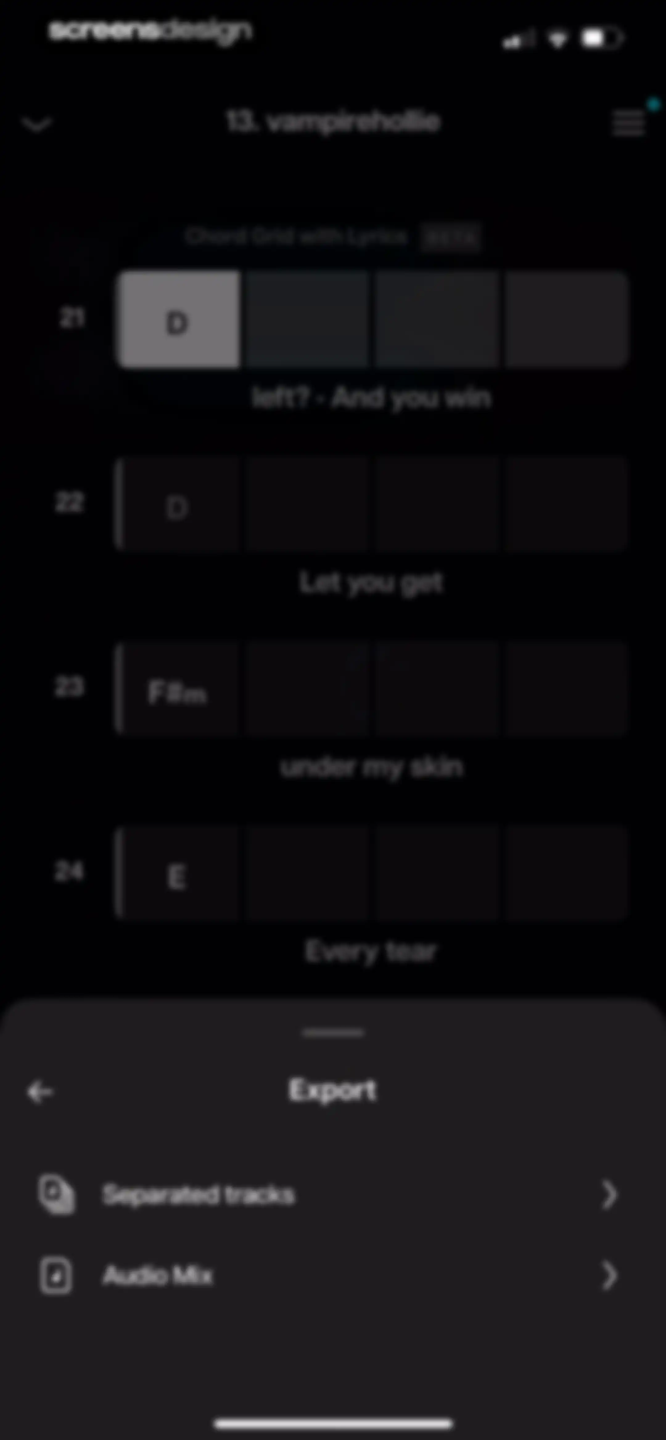 Moises: The Musician's App screen 34