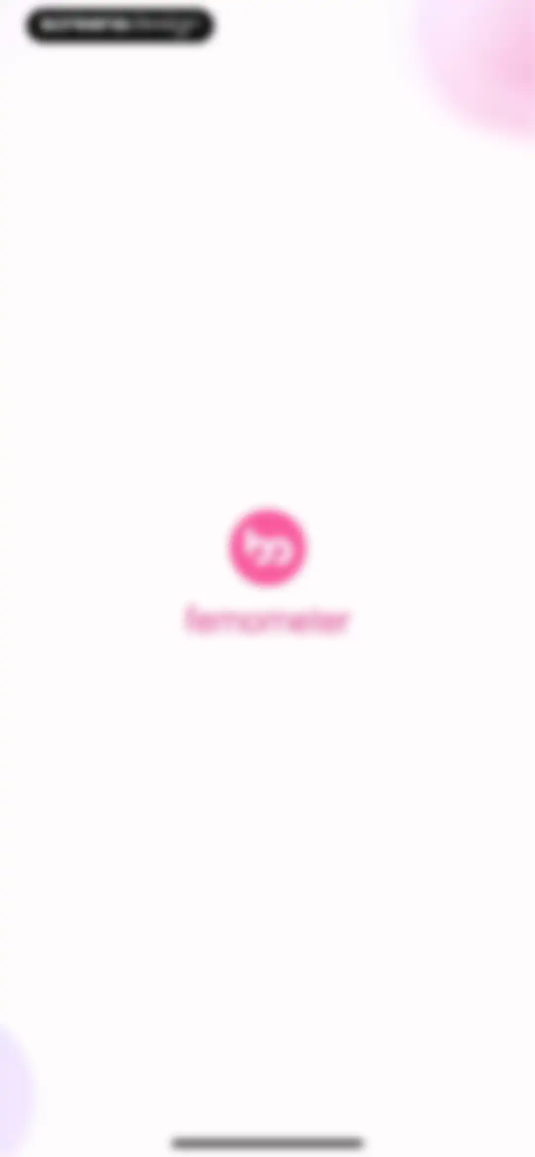 Femometer Fertility Tracker screen 1