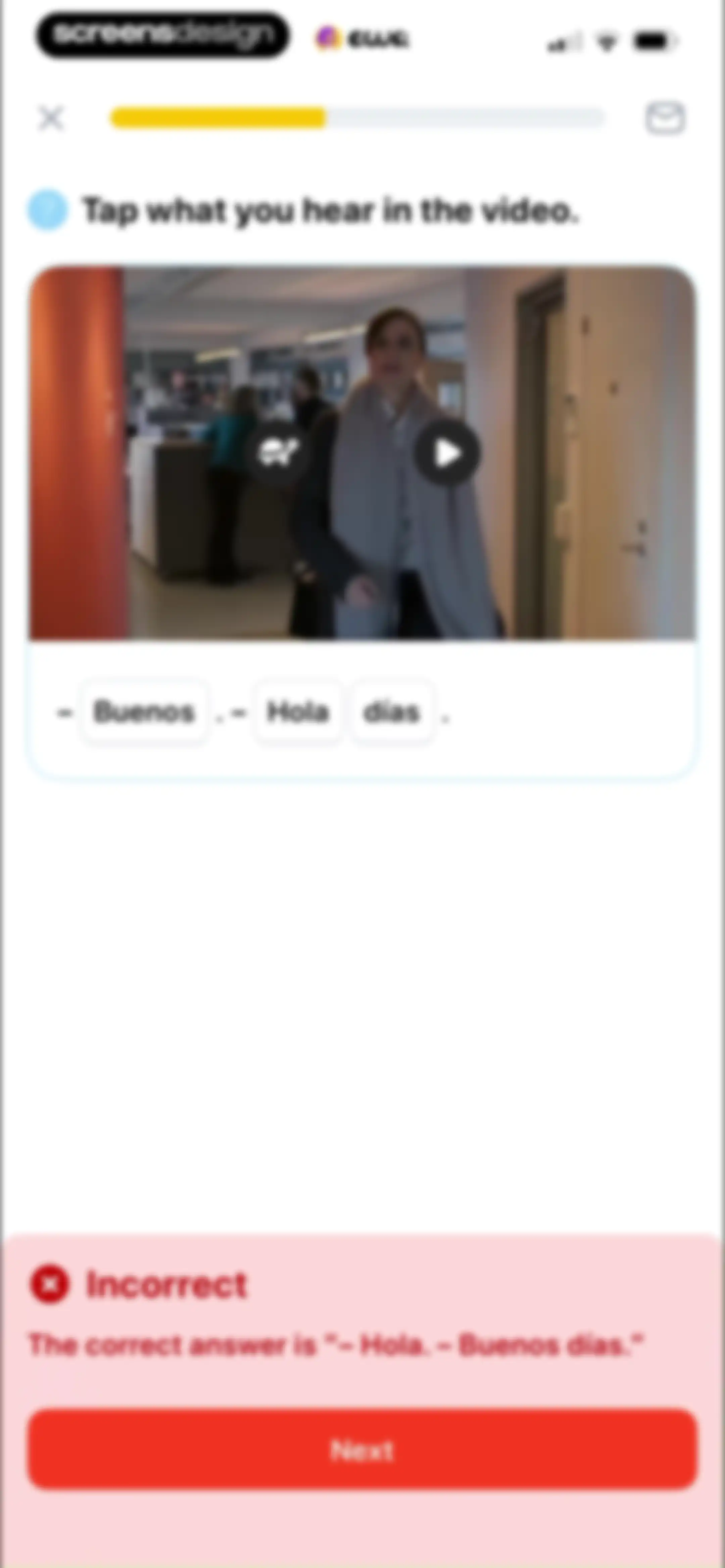 EWA: Learn Languages screen 111
