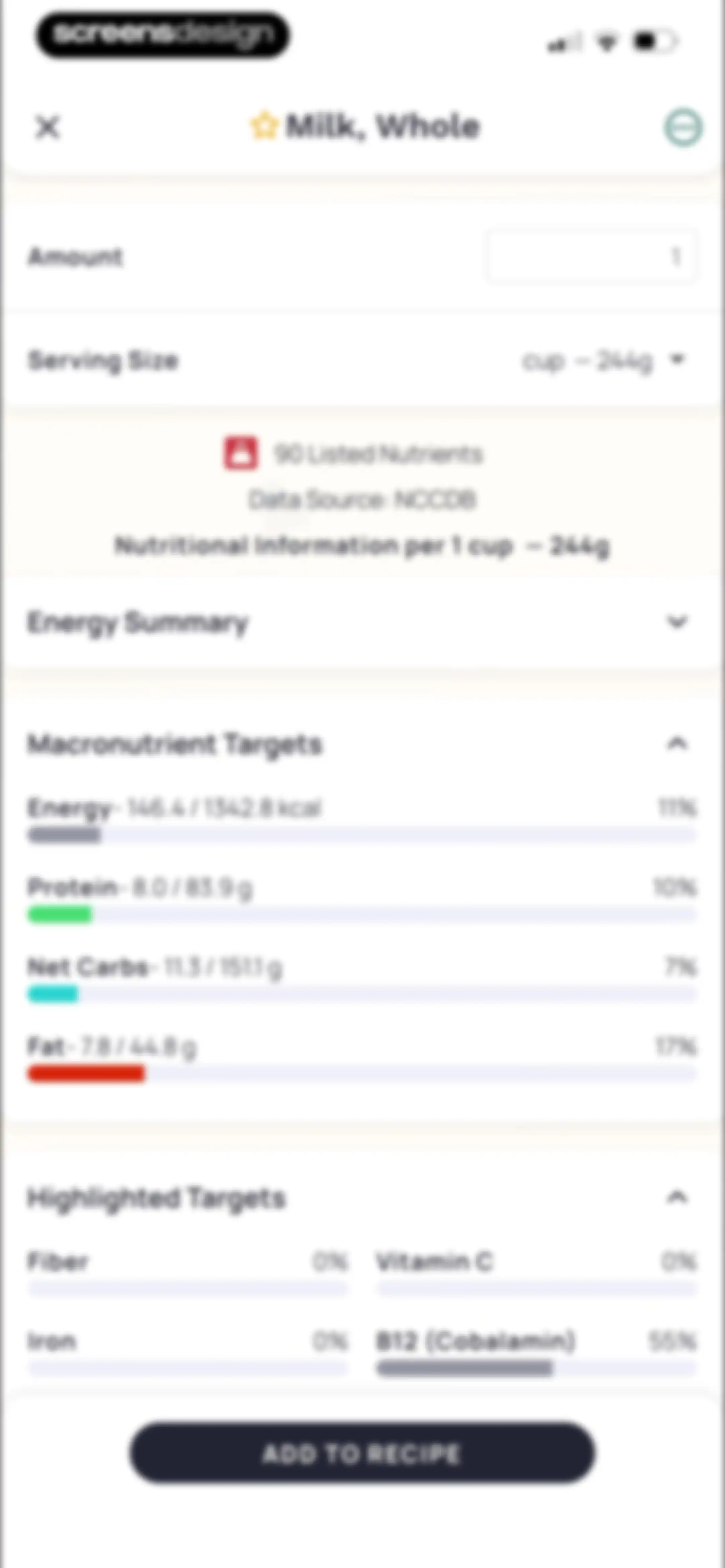 Cronometer: Calorie Counter screen 135