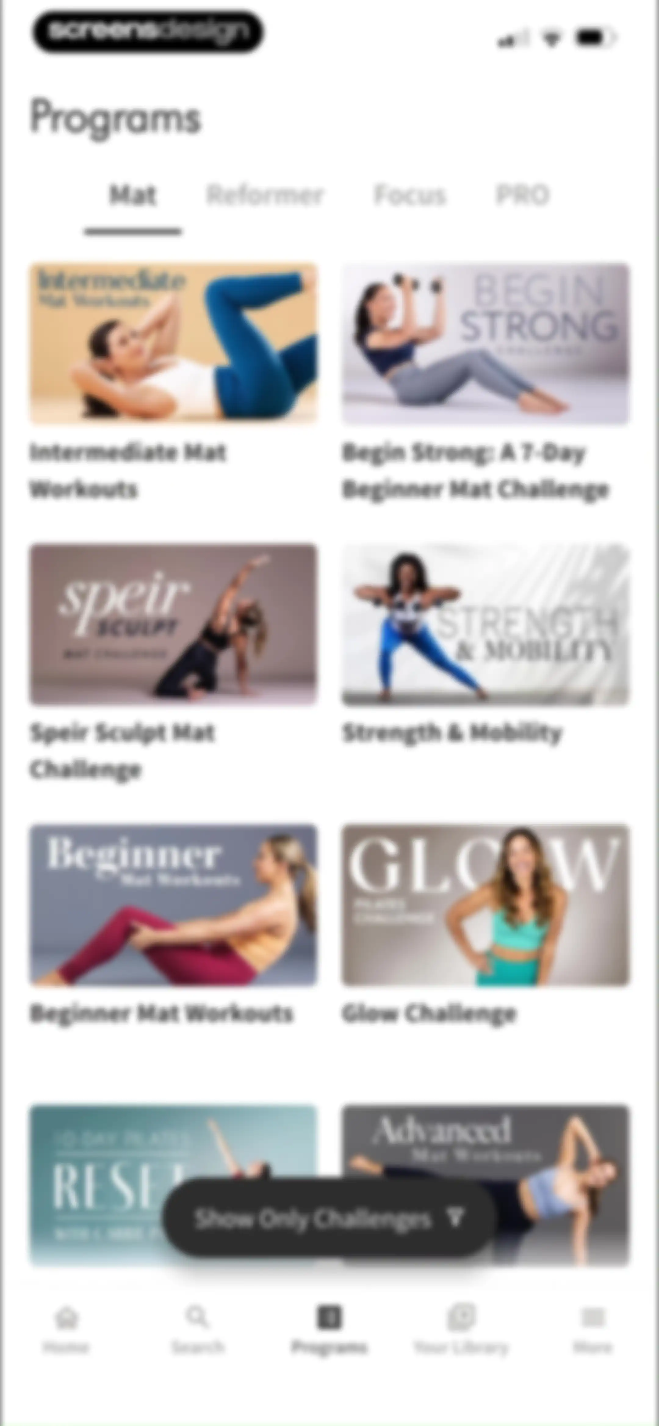 Pilates Anytime | Workouts screen 49