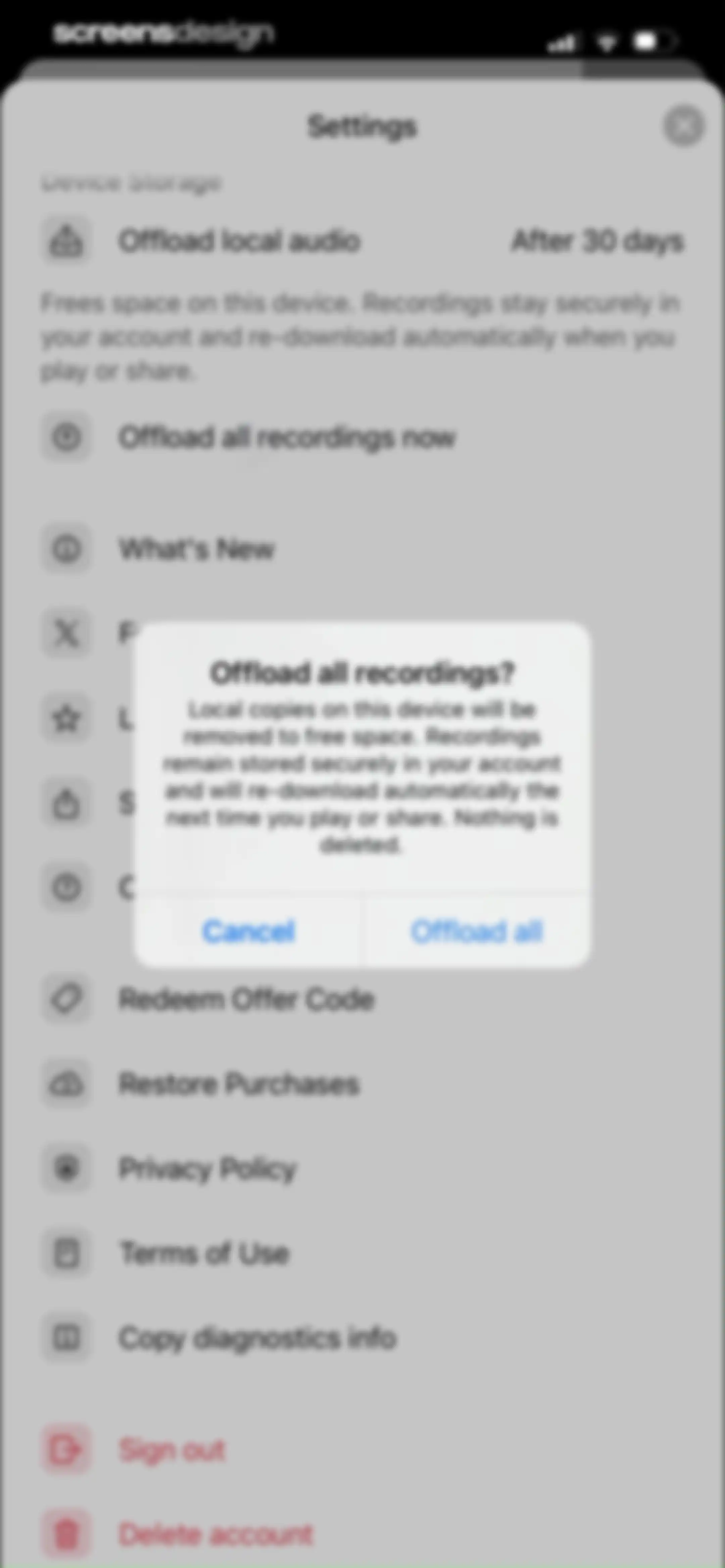 Cue: AI Note Taker & Recorder screen 103