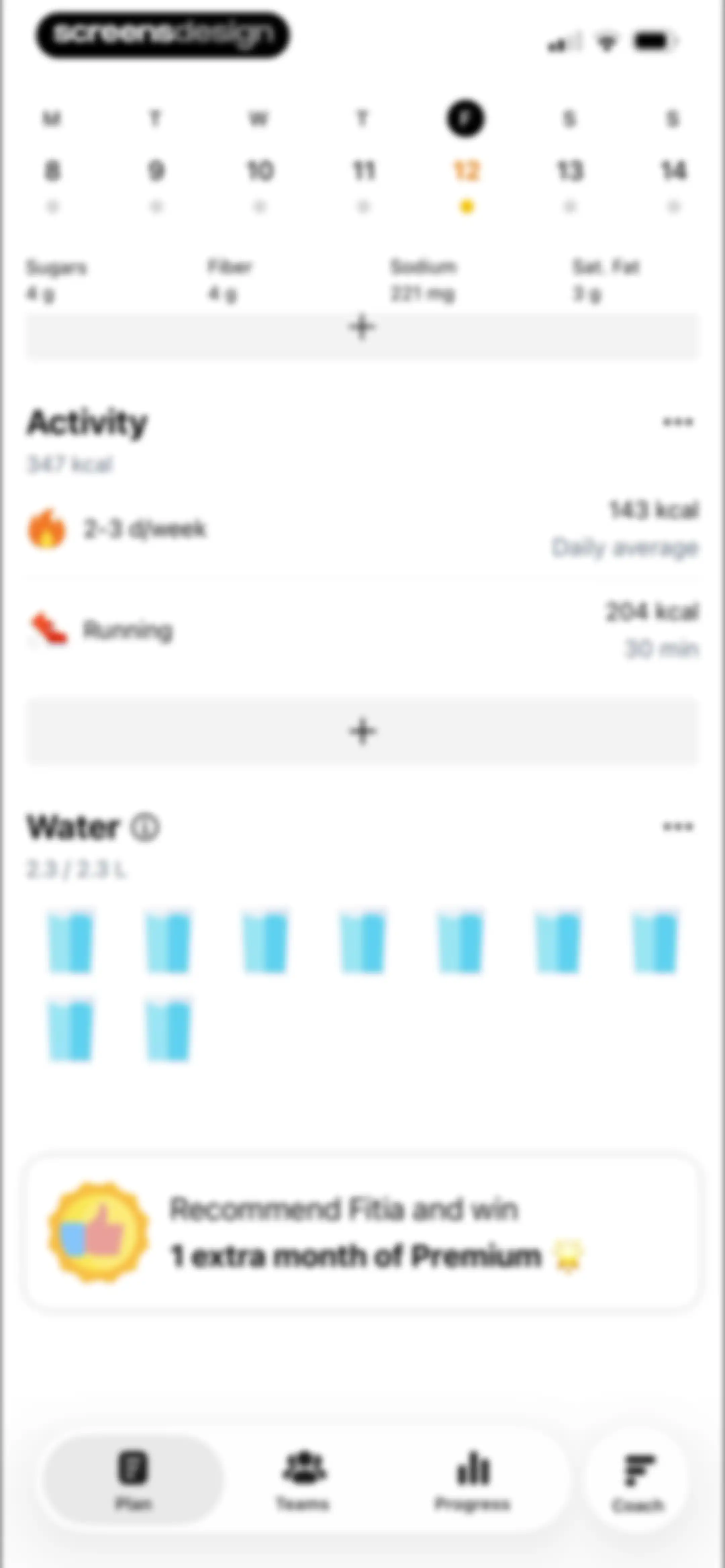 Fitia: Calorie Counter & Diet screen 155