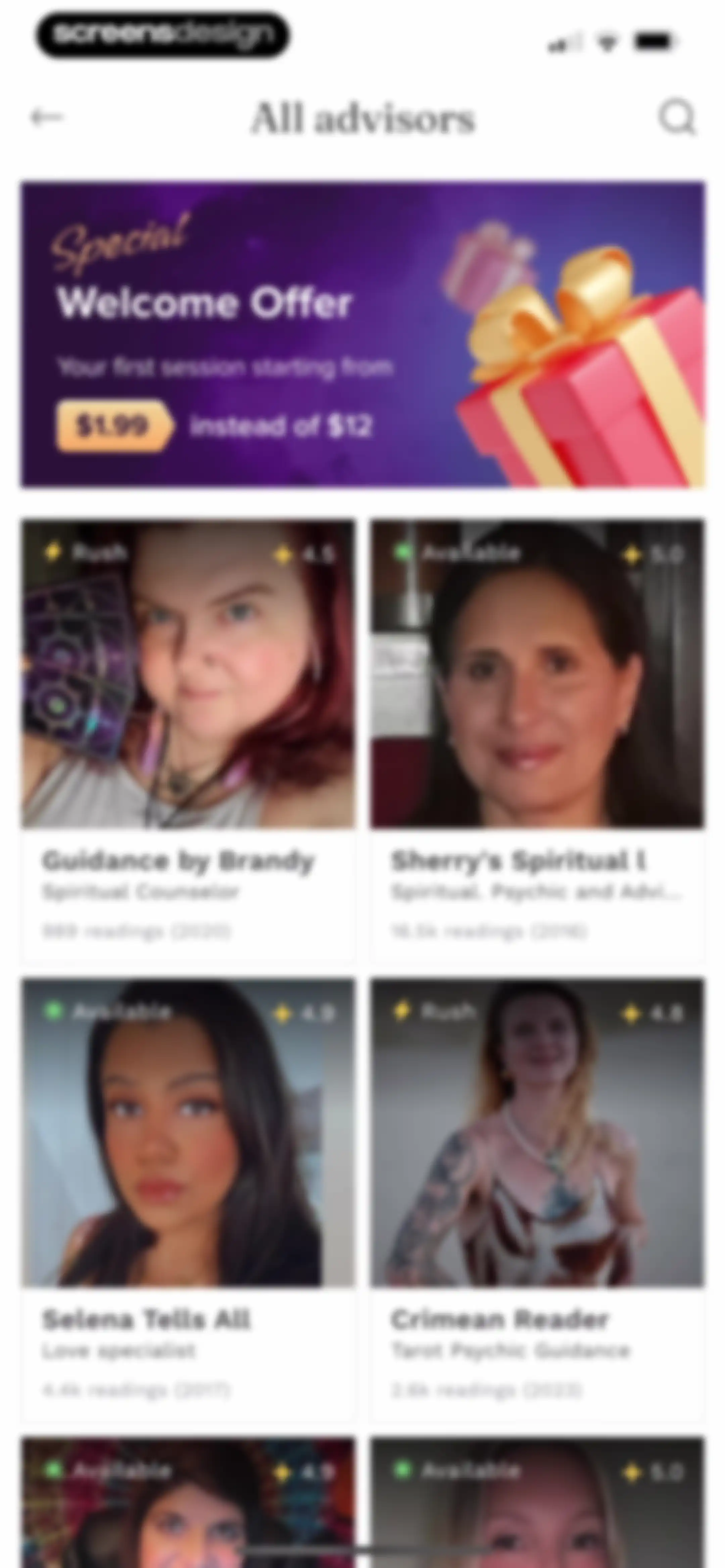 Purple Ocean Psychic Reading screen 23
