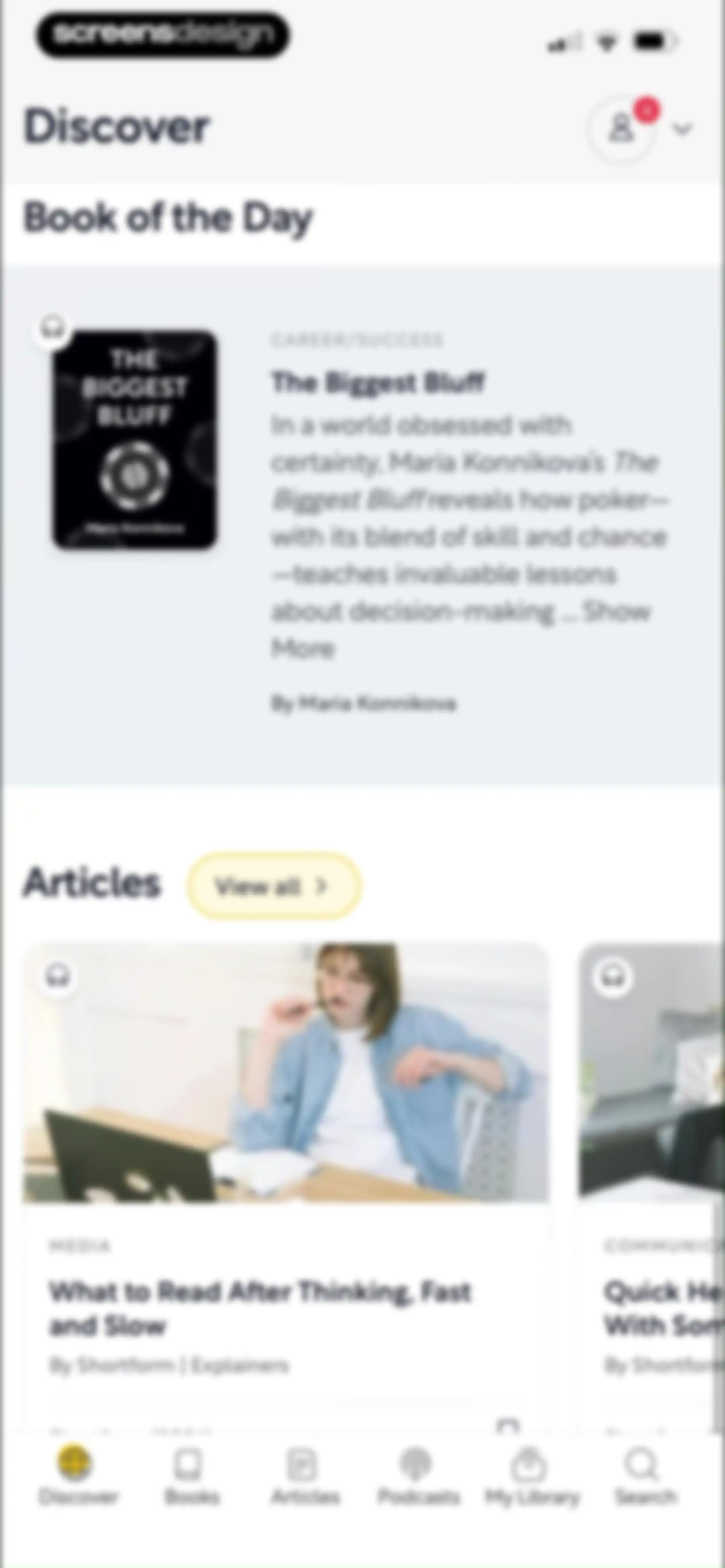 Shortform Daily Book Summaries screen 87