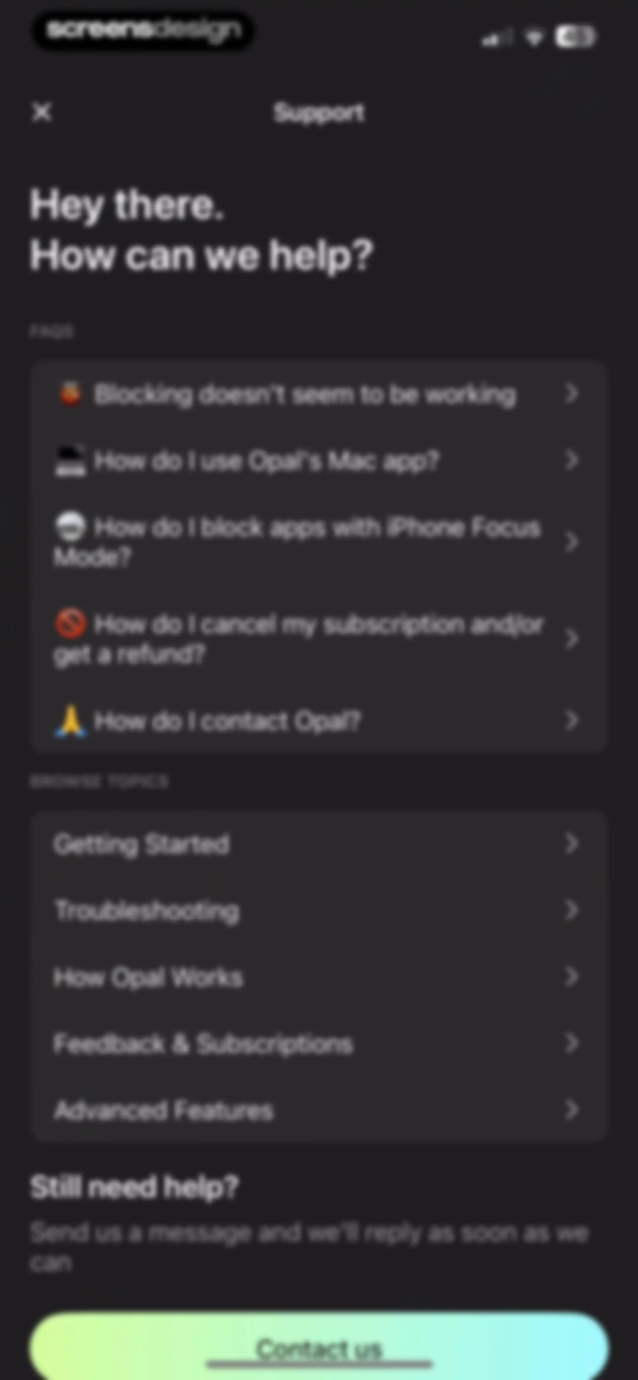 Opal: Screen Time Control screen 89