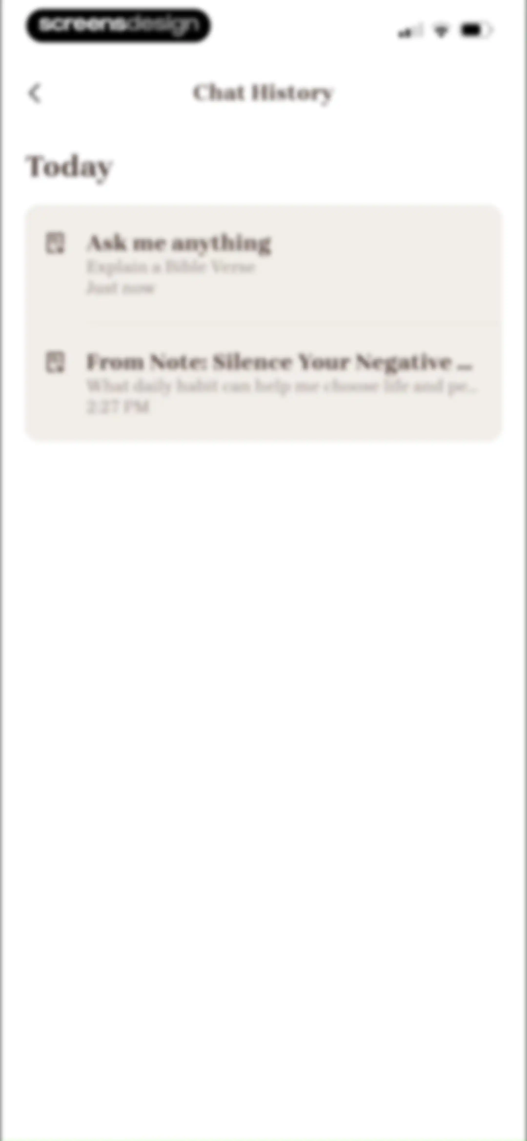 Bible Note: Sermon Notes screen 102